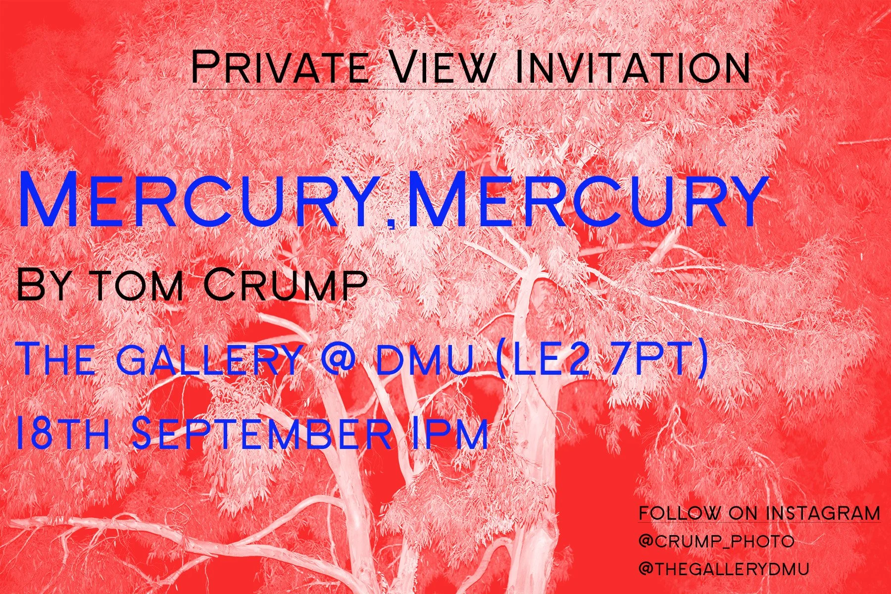 Mercury, Mercury Solo Exhibition (2018) - Leicester, UK