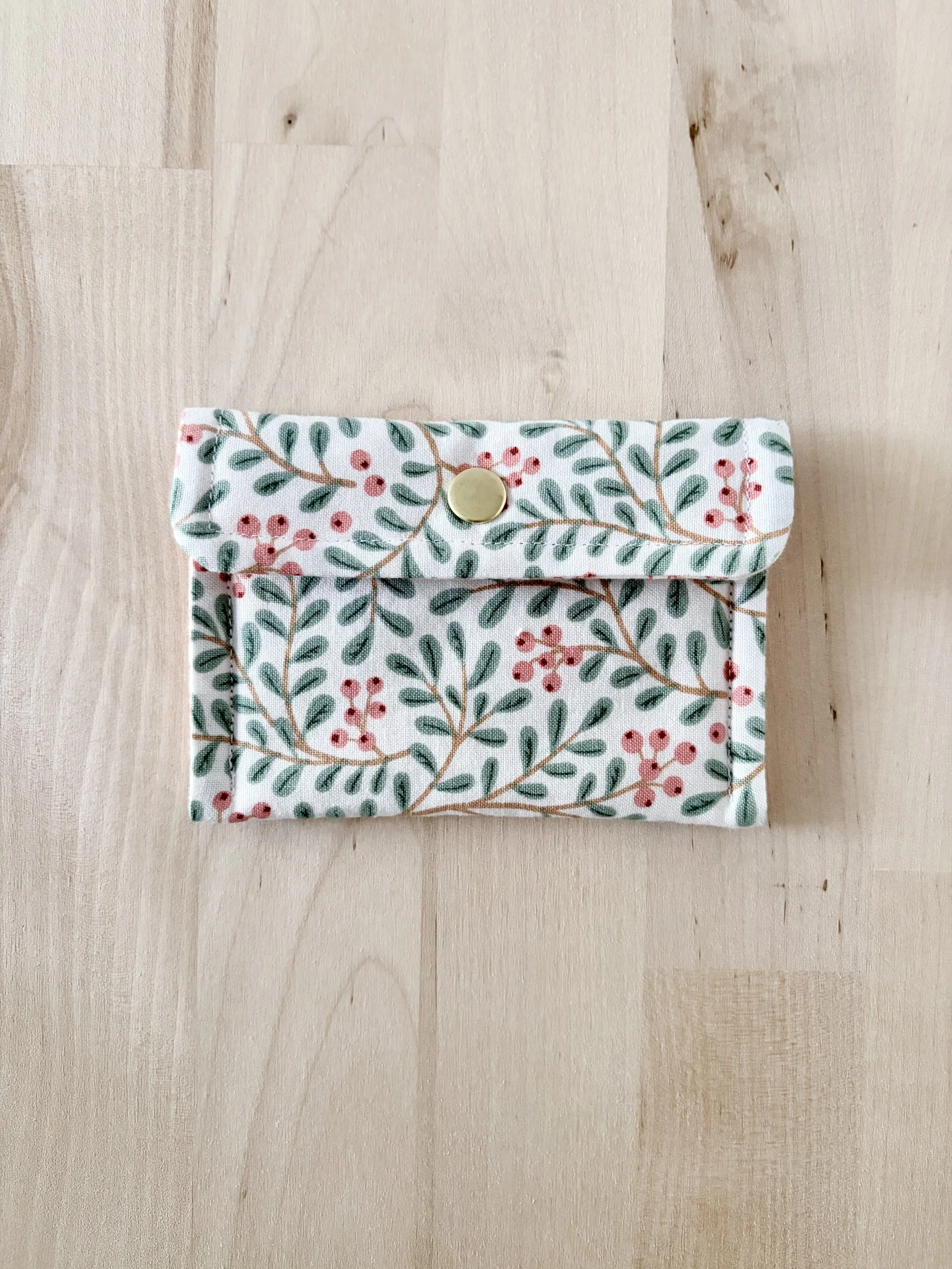 Berry Floral Mini Pouch