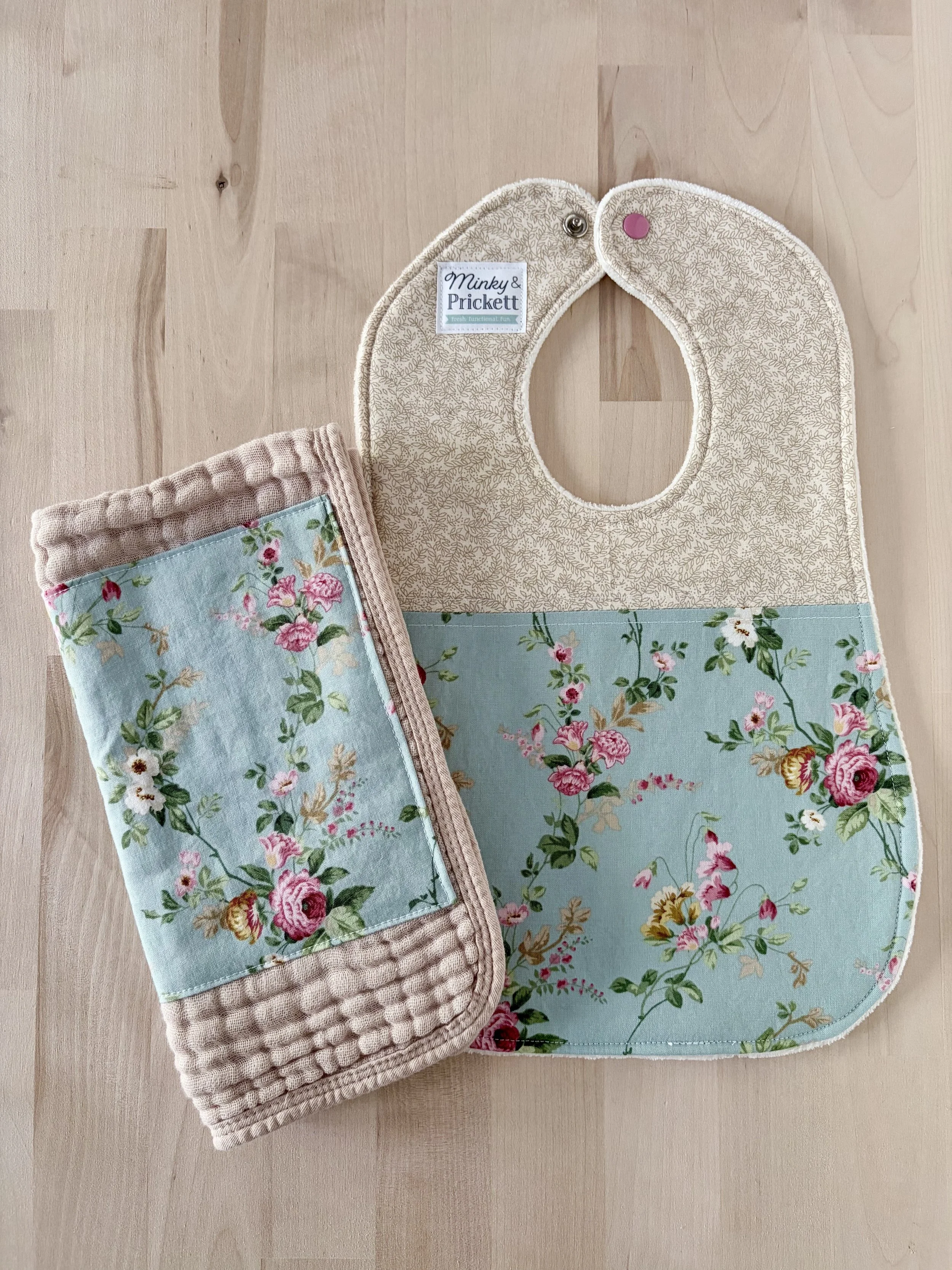 Rosie Bib & Burp Set