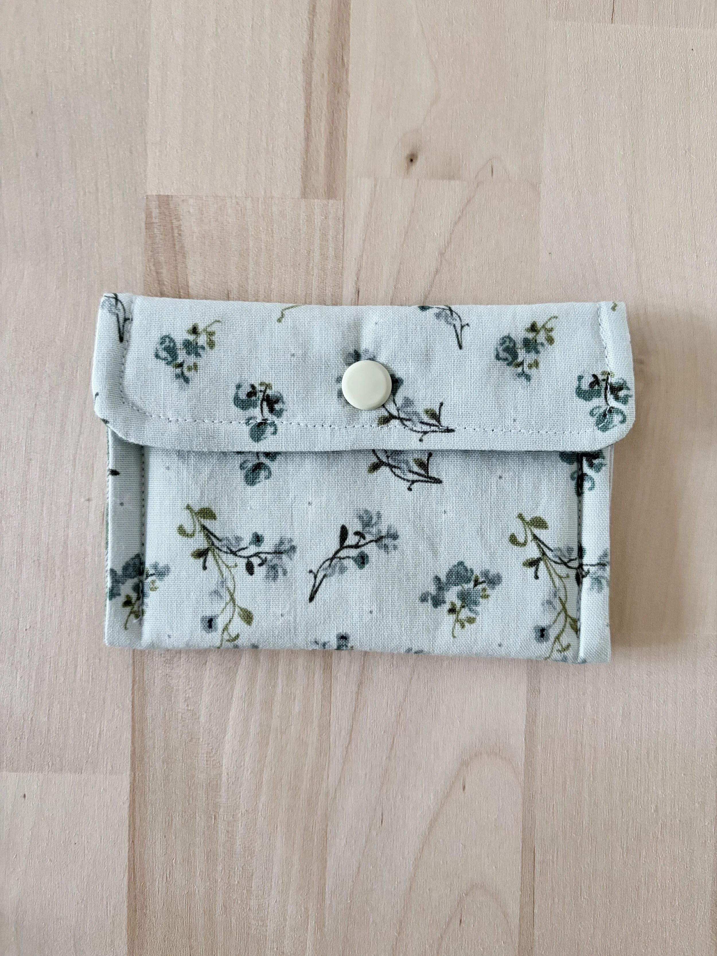Thrift Edition: Petite Blue Floral Mini Pouch
