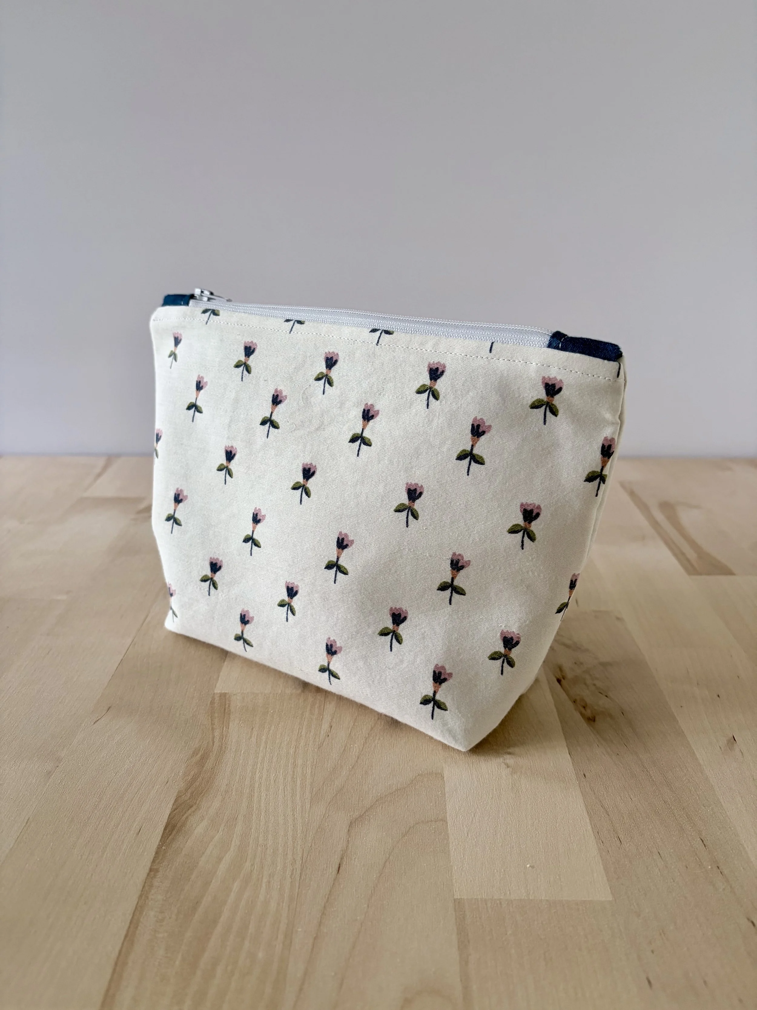 Thrift Edition: Carnation  Zipper Pouch