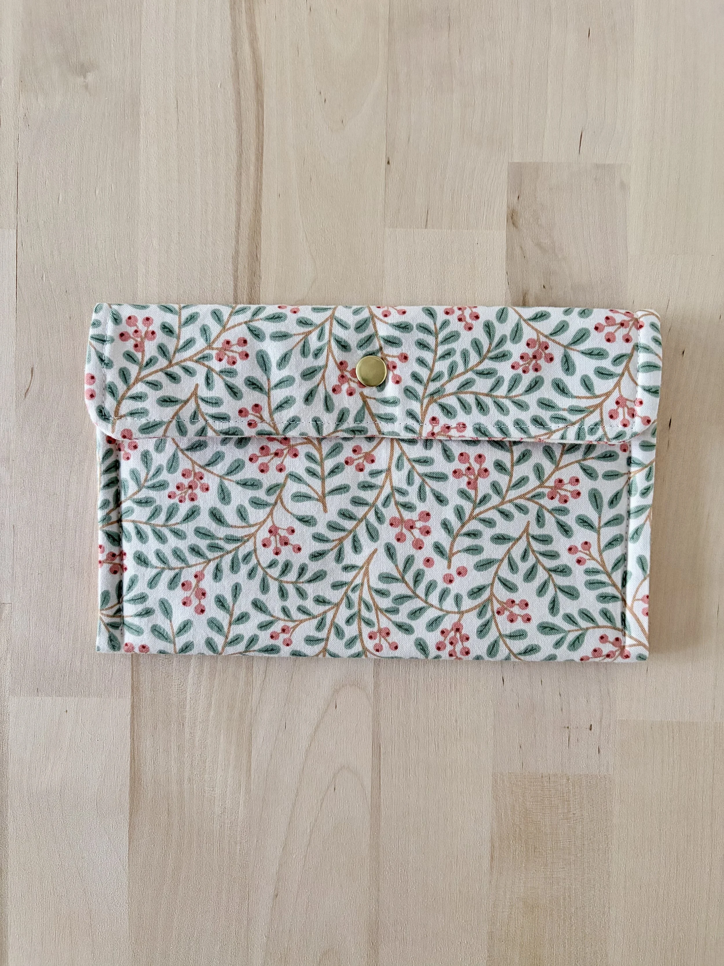 Berry Floral Pouch