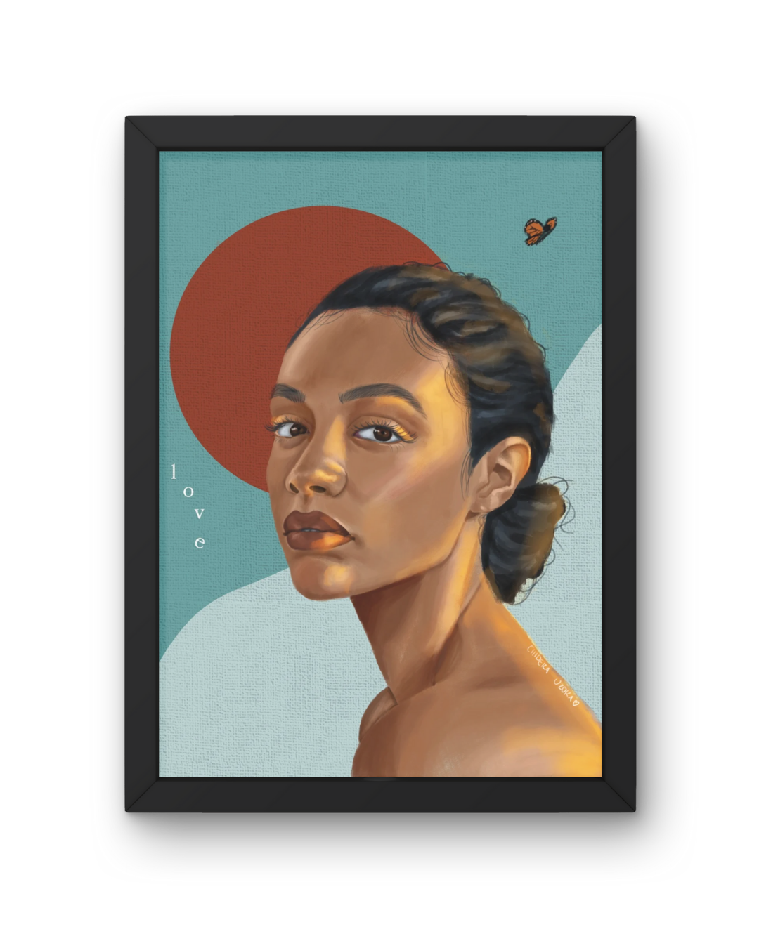 LOVE – Black Woman Custom Print and Poster