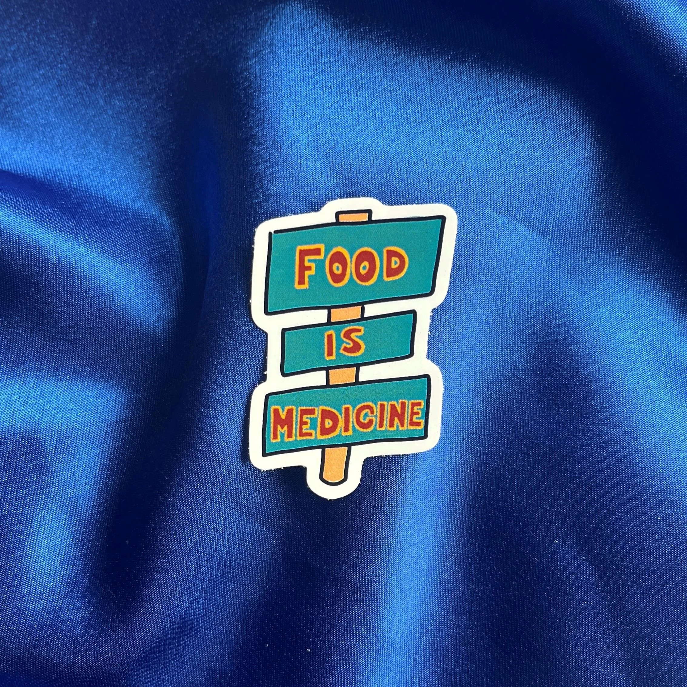 FOOD IS MEDICINE custom sticker