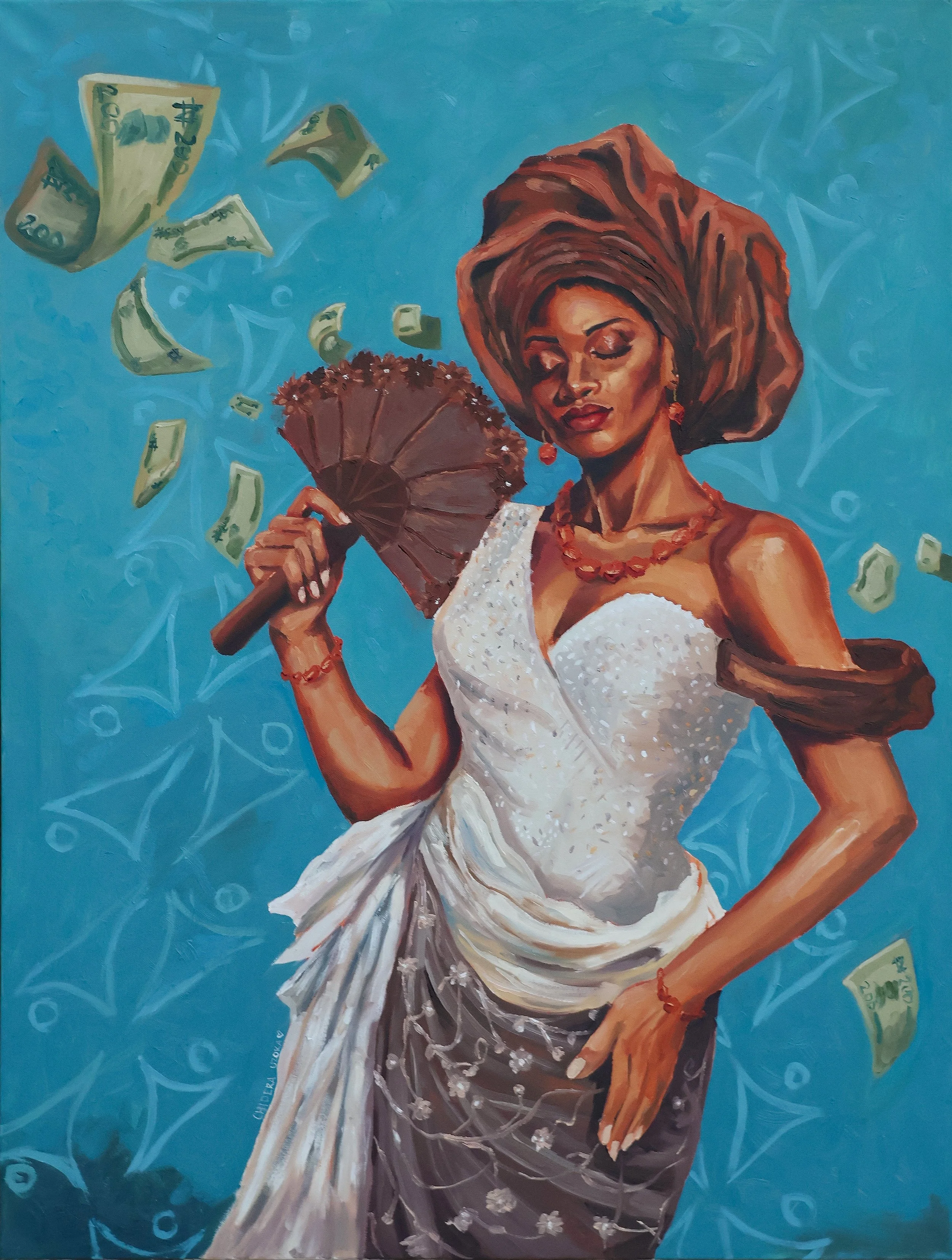 Nwunye -
Oil on Canvas -
30x40inch