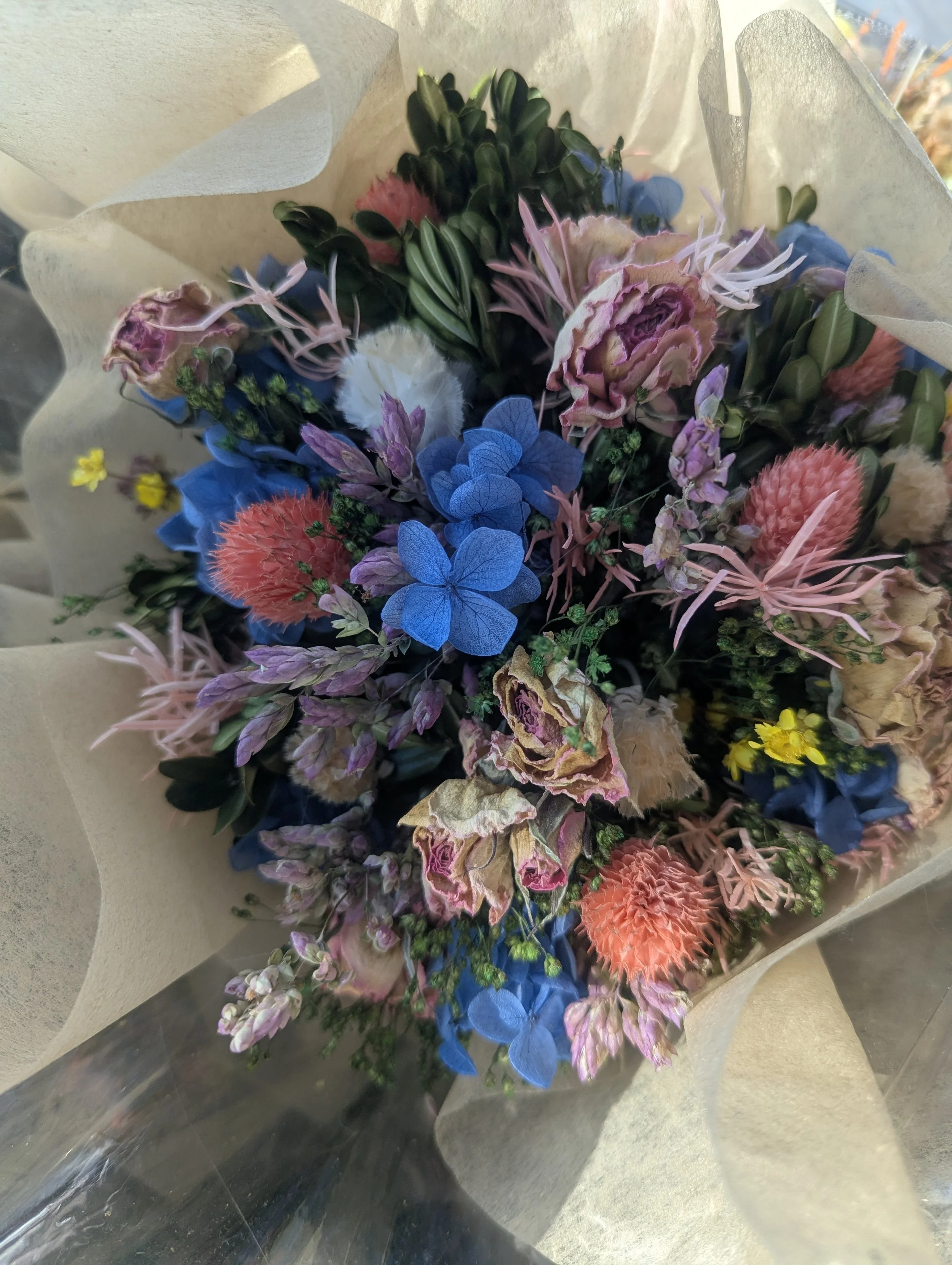 Air-Dried Blue Bouquet