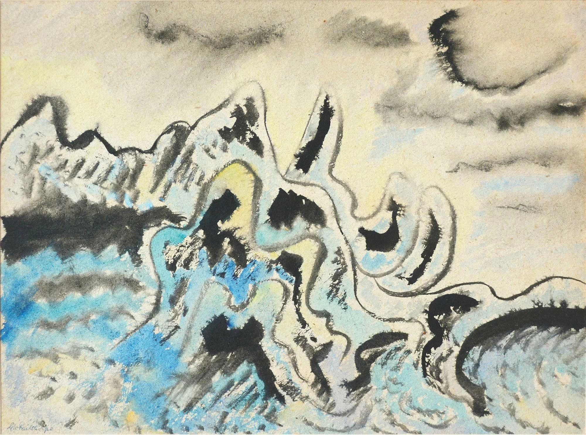 1949, 37x27cm, Cromer, Watercolour, GW Pailthorpe