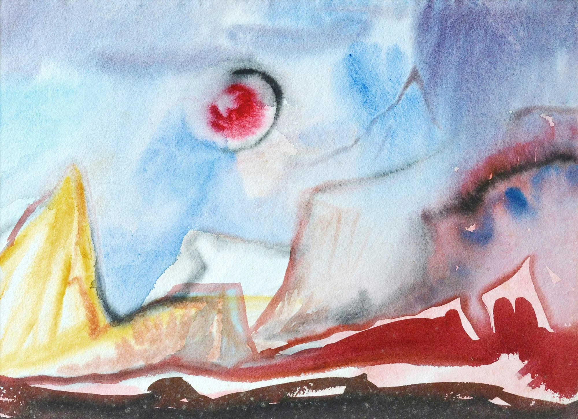 09.1961, 37x27cm, Switzerland, Watercolour, Unsigned (RP?)