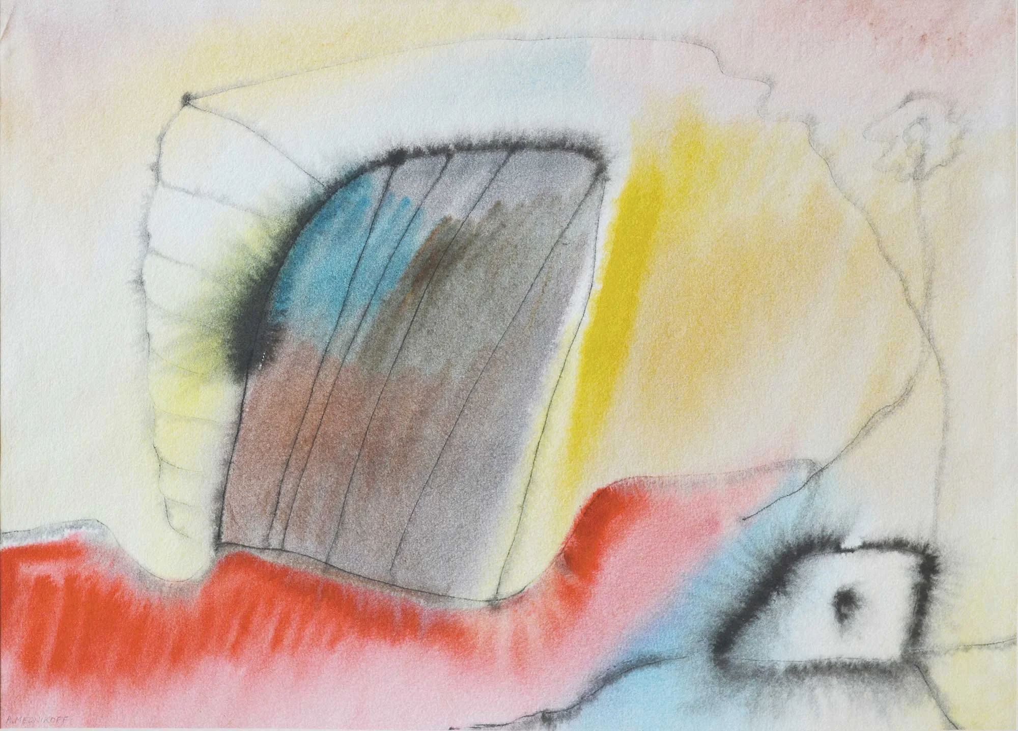 22.10.1946, 37x27cm, No5, Watercolour, R Mednikoff