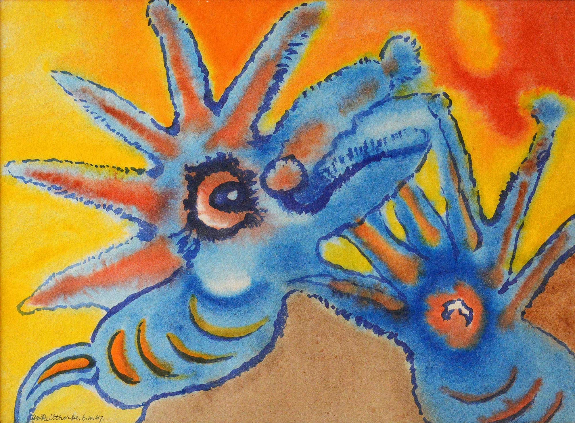 06.04.1967, 37x27cm, Untitled, Watercolour, GW Pailthorpe