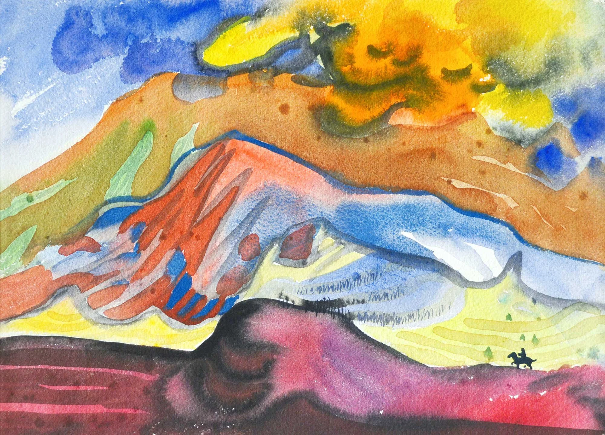 02.05.1960, 37x27cm, Switzerland, Watercolour, RP