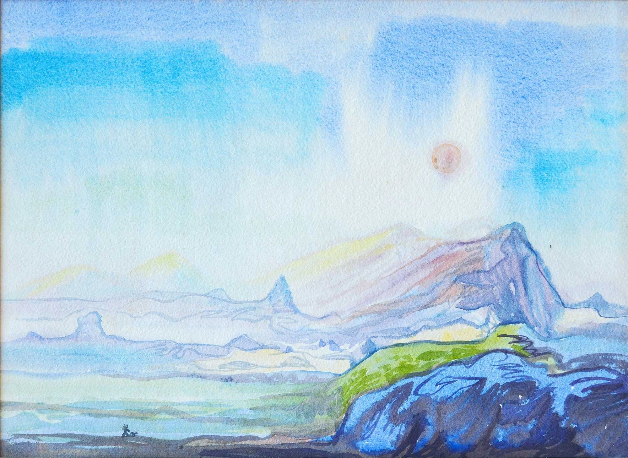 09.1961, 37x27cm, Switzerland, Watercolour, Unsigned (Pailthorpe?)