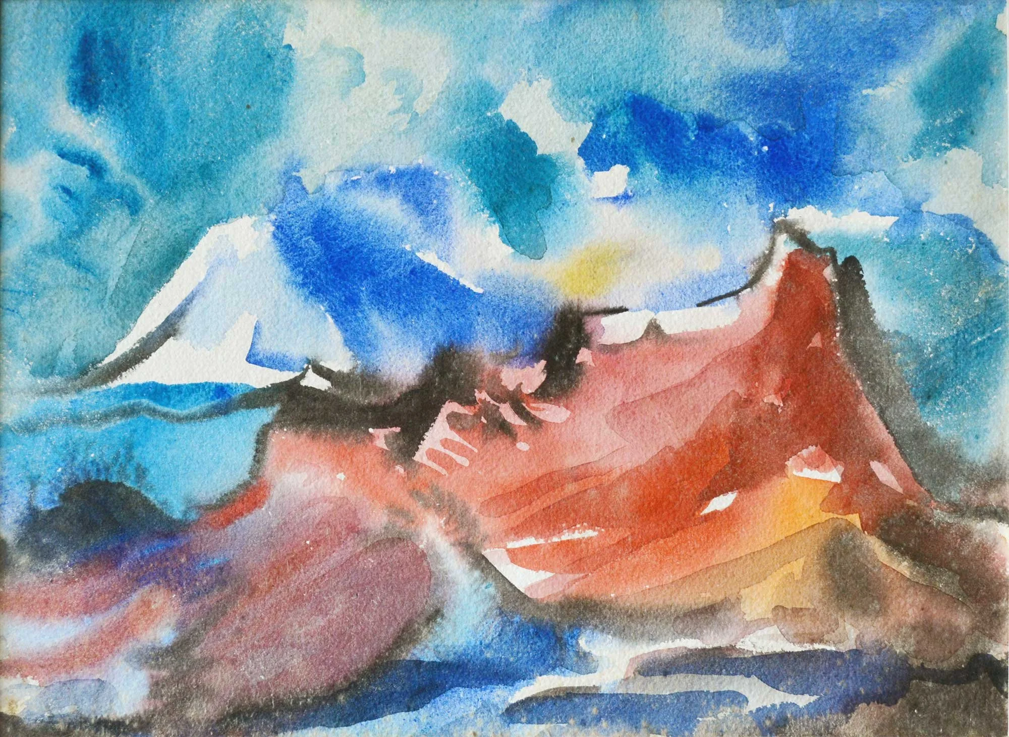 10.1963, 37x27cm, Switzerland, Watercolour, RP