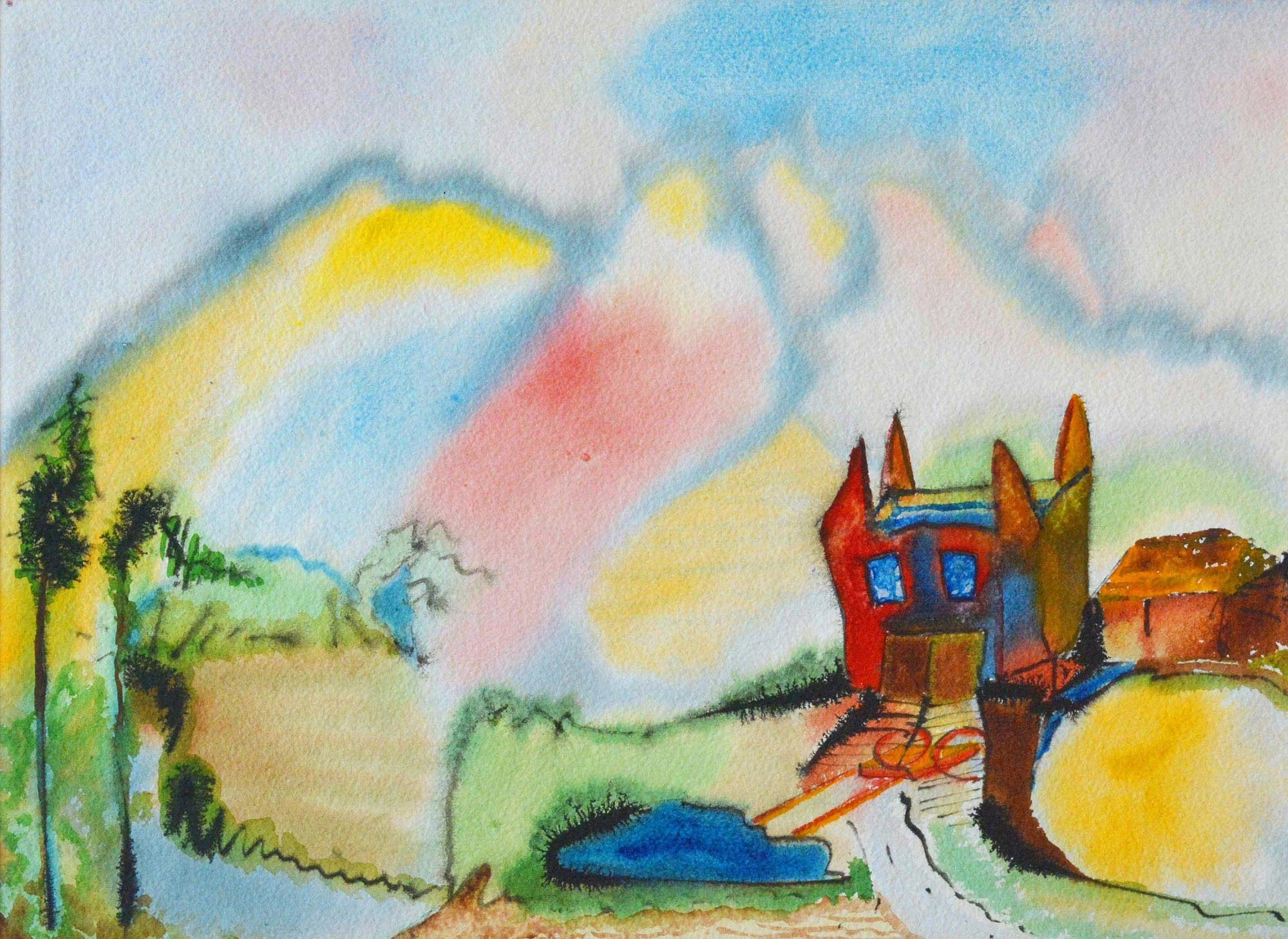 27.11.1963, 37x27cm, Untitled, Watercolour, R Mednikoff