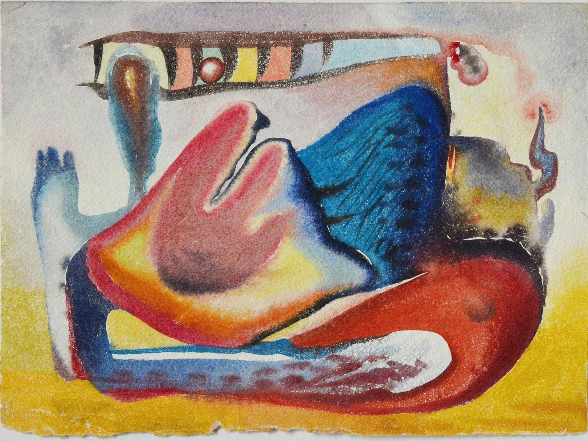 14.12.1945, 25x22cm, Untitled, Watercolour, R Mednikoff