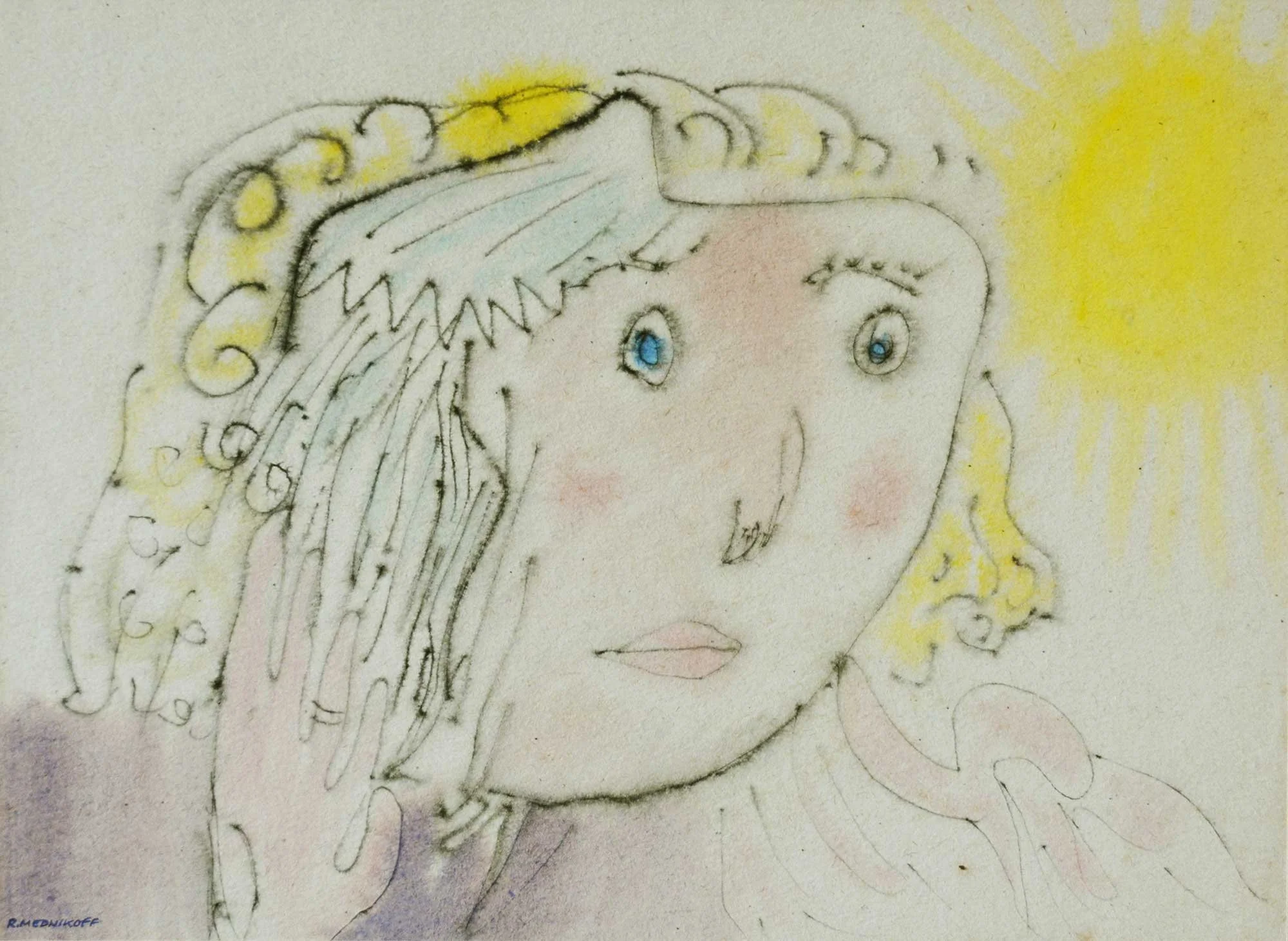 24.05.1949, 37x27cm, Cromer, Watercolour, R Mednikoff