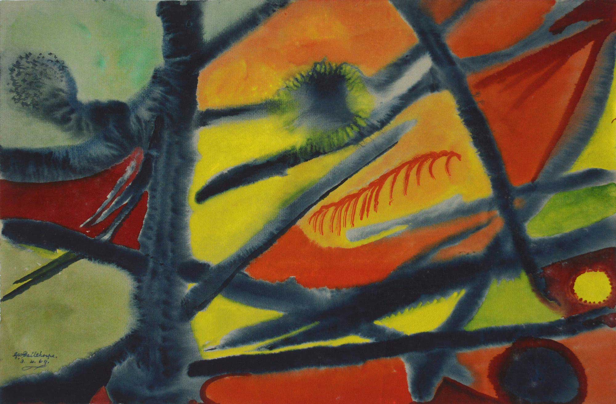 03.04.1969, 19x12cm, Untitled, Watercolour, GW Pailthorpe