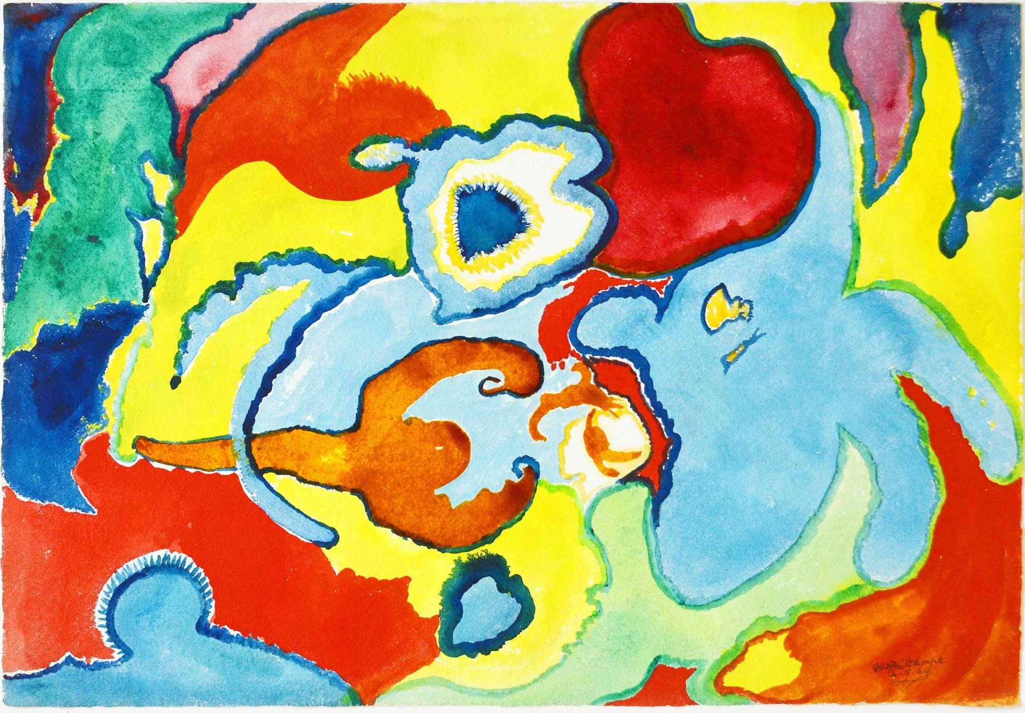 02.05.1969, 57x38cm, Untitled, Watercolour, GW Pailthorpe