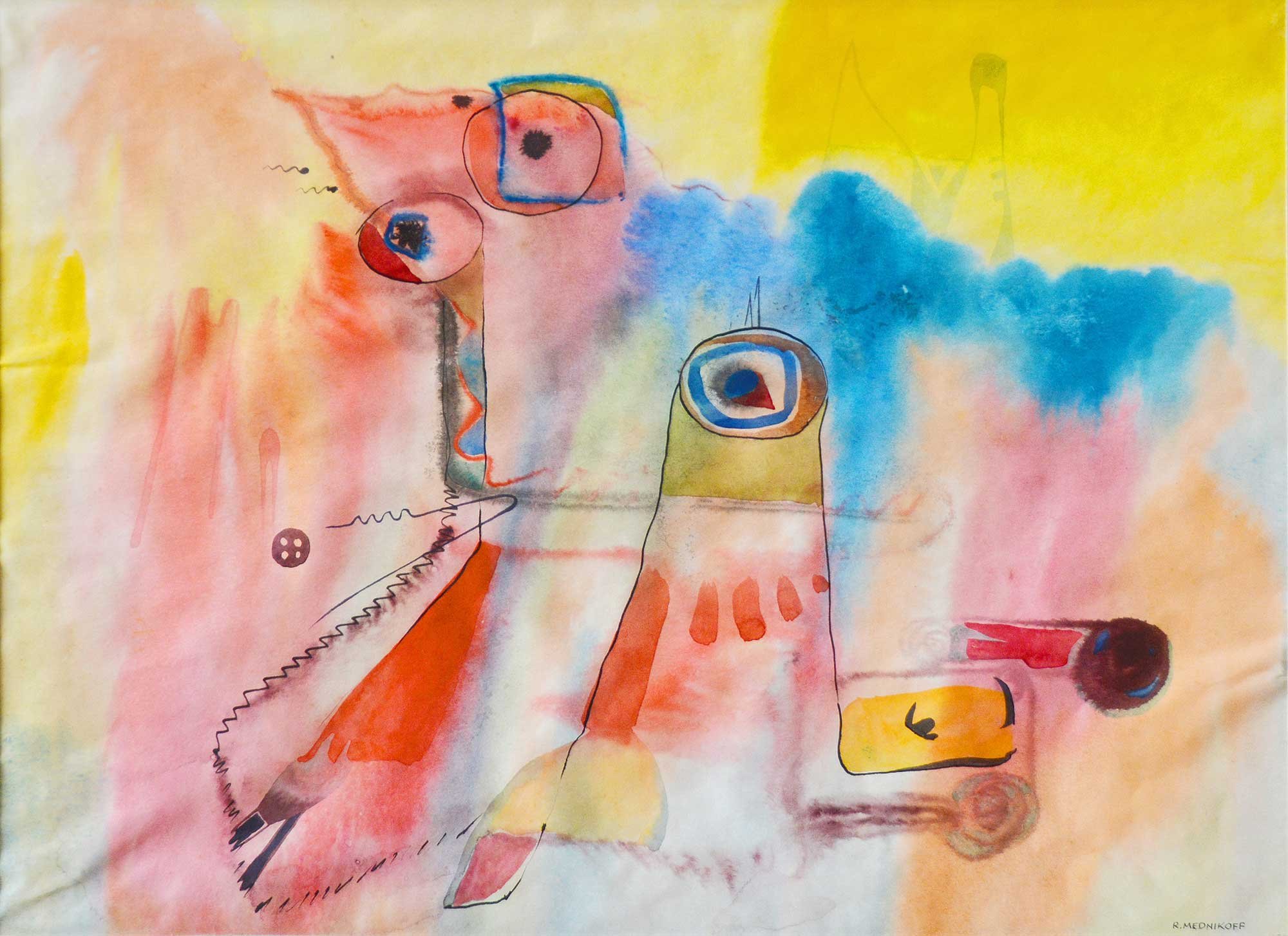 22.10.1946, 37x27cm, No6, Watercolour, R Mednikoff