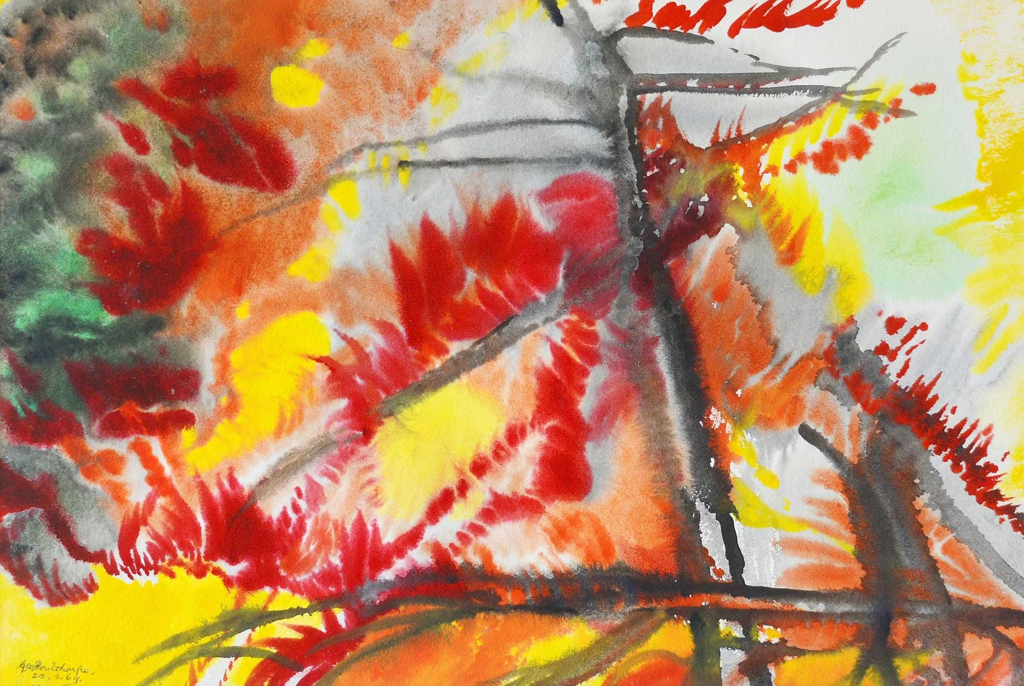20.03.1969, 57x38cm, Untitled, Watercolour, GW Pailthorpe