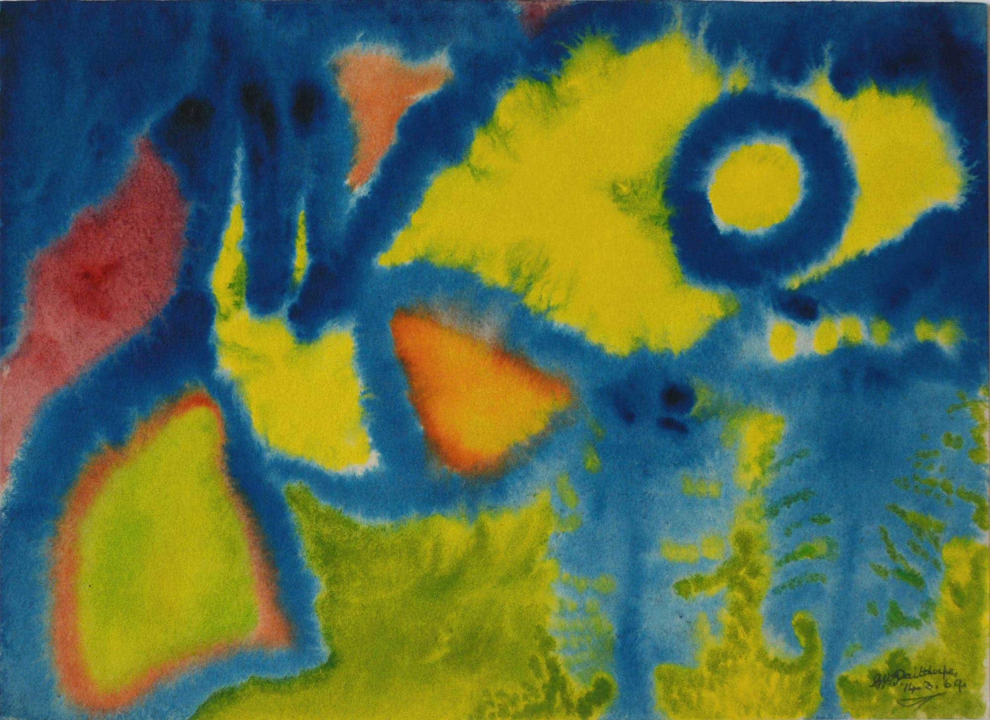 14.03.1969, 45x33cm, Untitled, Watercolour, GW Pailthorpe