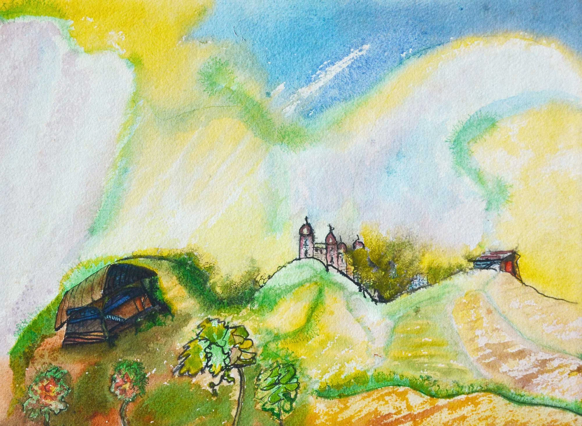 15.05.1960, 37x27cm, Untitled, Watercolour, Unsigned (Pailthorpe?)