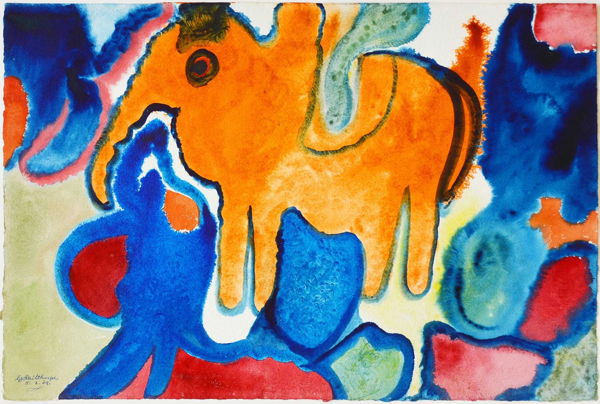 05.03.1969, 57x38cm, Untitled, Watercolour, GW Pailthorpe