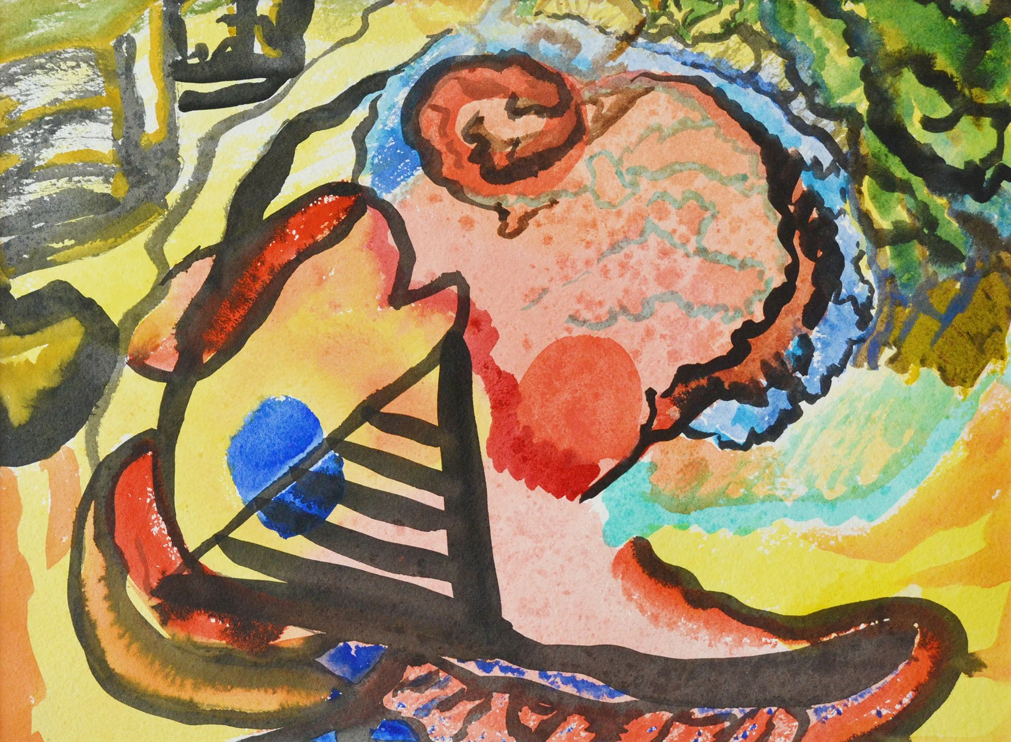 03.05.1960, 37x27cm, Switzerland, Watercolour, RP