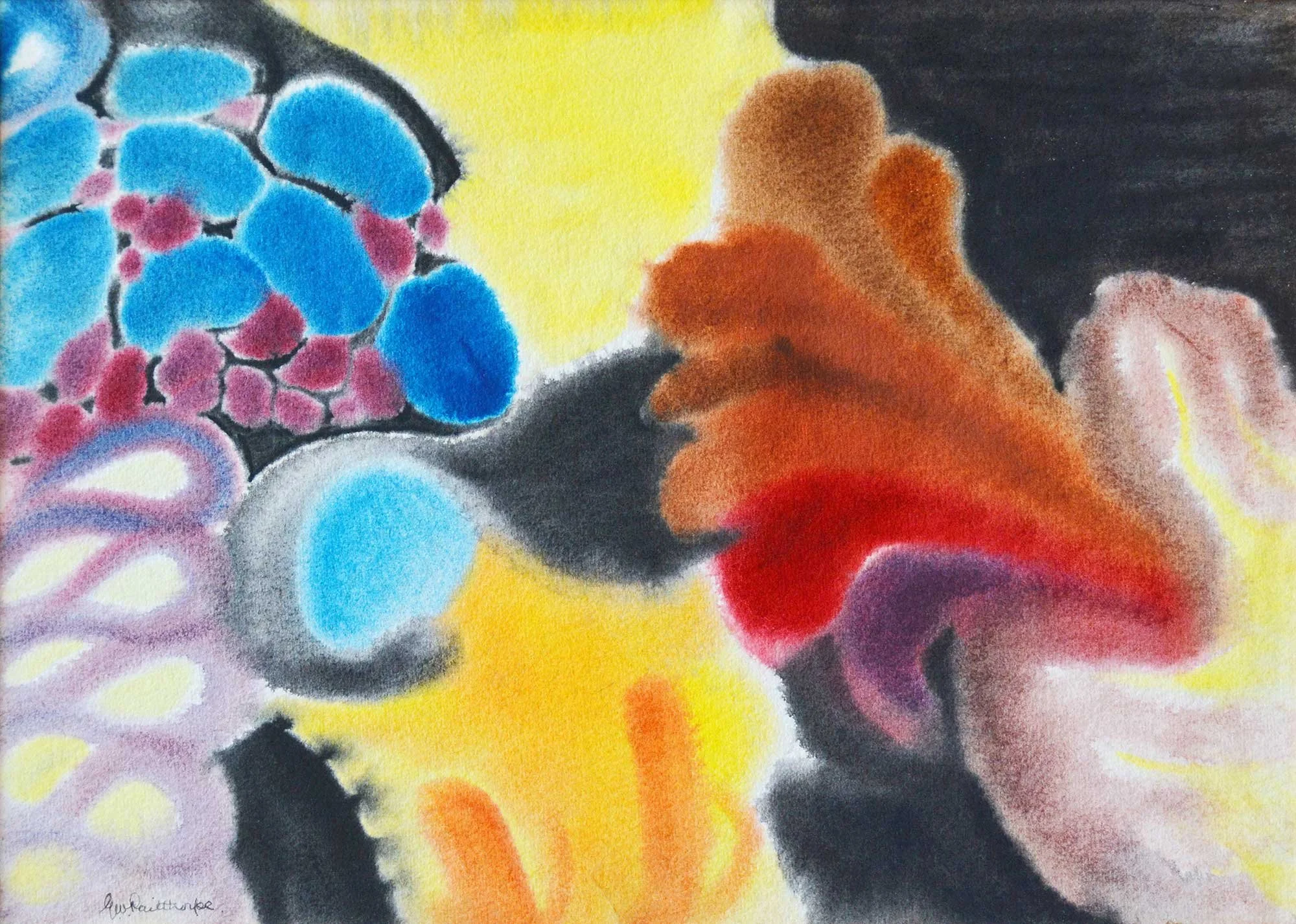 22.07.1945, 37x27cm No5, Watercolour, GW Pailthorpe