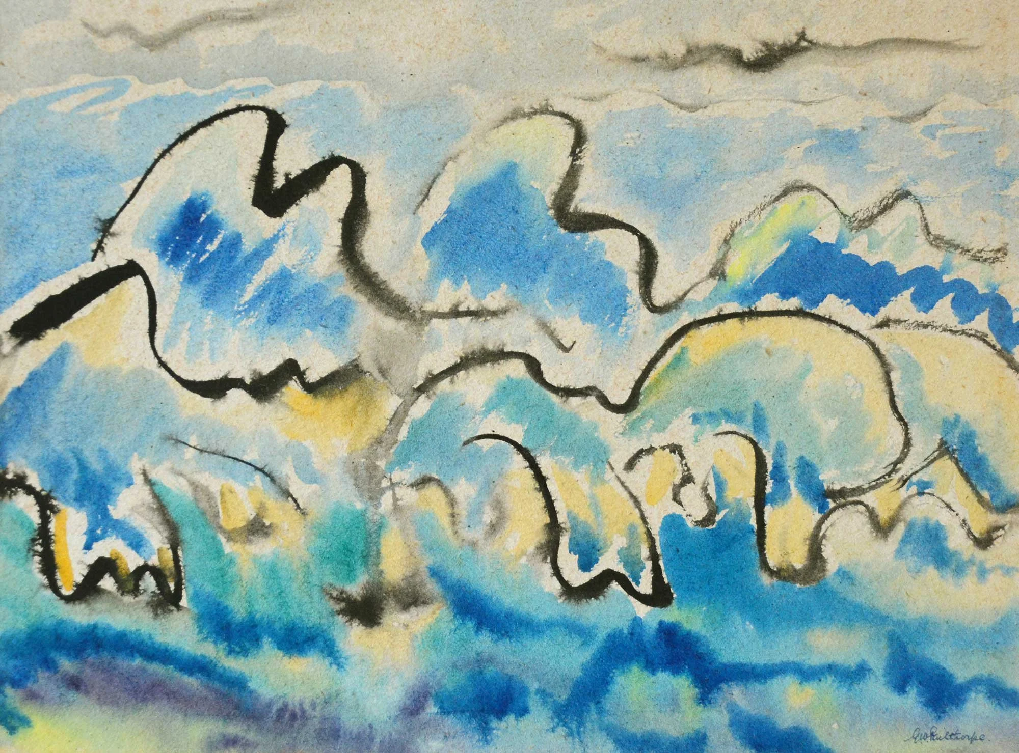 05.1949, 37x27cm, Cromer, Watercolour, GW Pailthorpe