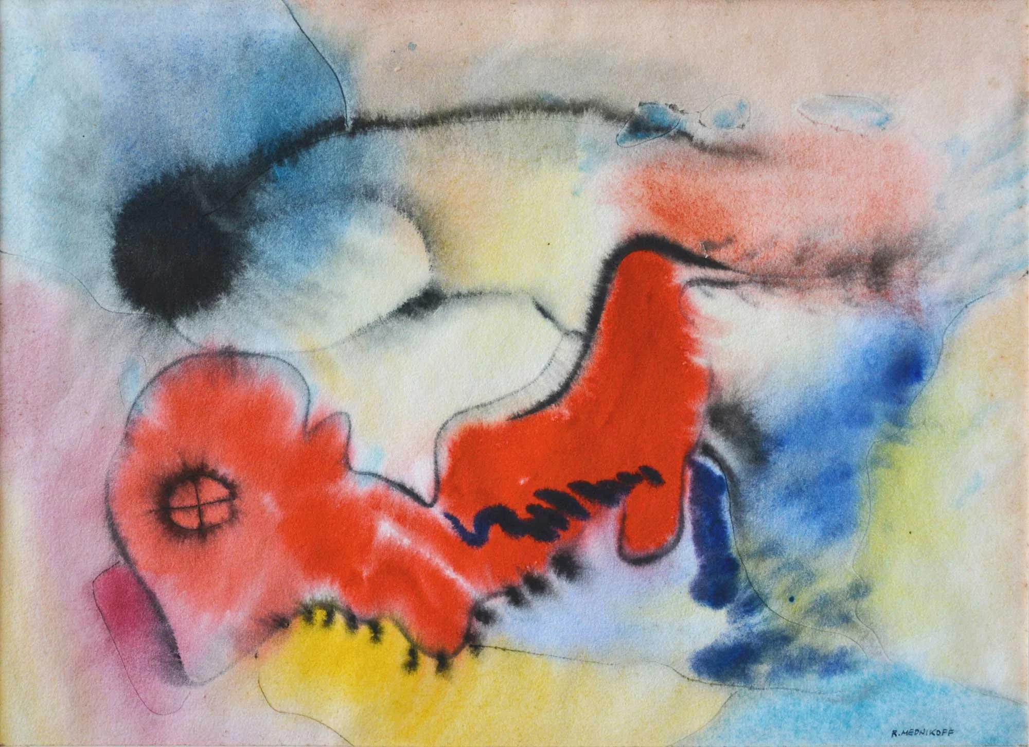 11.04.1946, 37x27cm, No5, Watercolour, R Mednikoff.