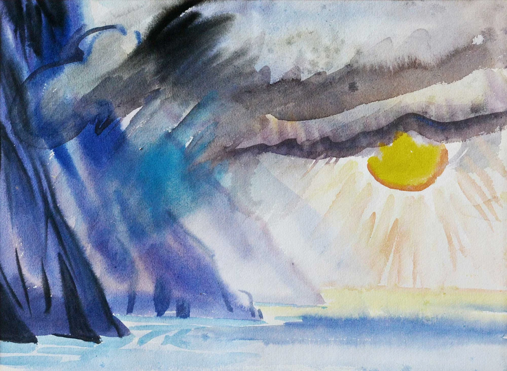 09.1961, 37x27cm, Switzerland, Watercolour, Unsigned (RP?)
