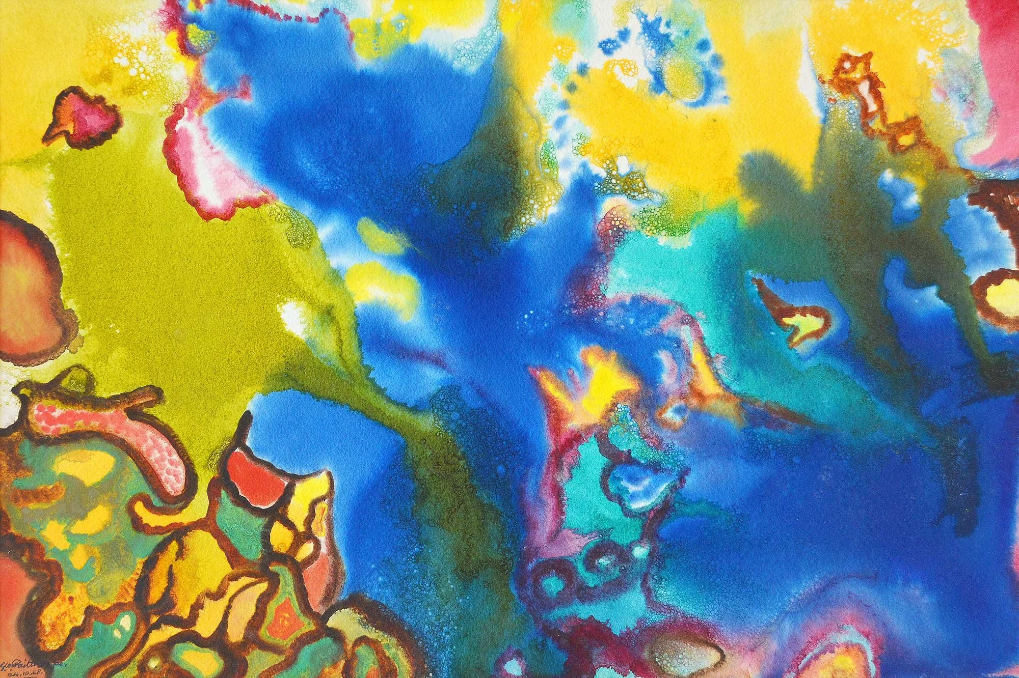 24.10.1968, 57x38cm, Untitled, Watercolour, GW Pailthorpe