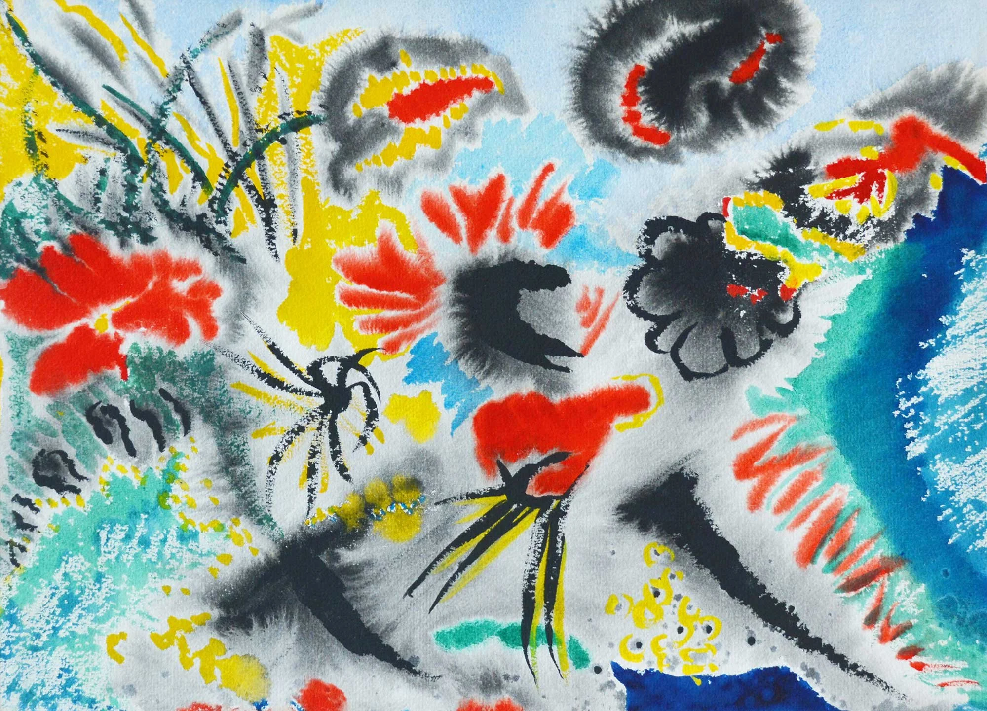 09.1961, 37x27cm, Switzerland, Watercolour, GW Pailthorpe