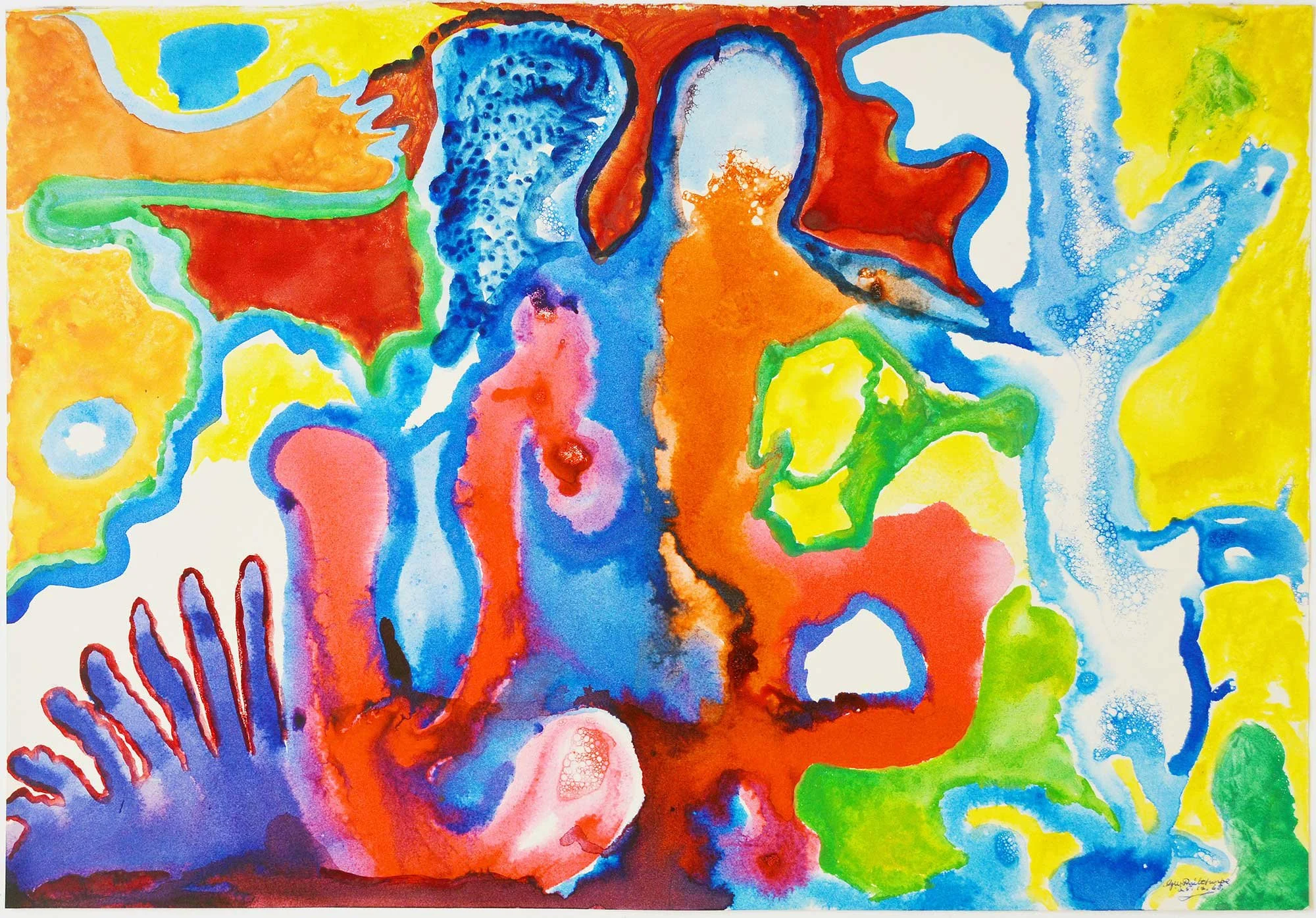 25.12.1968, 57x38cm, Untitled, Watercolour, GW Pailthorpe