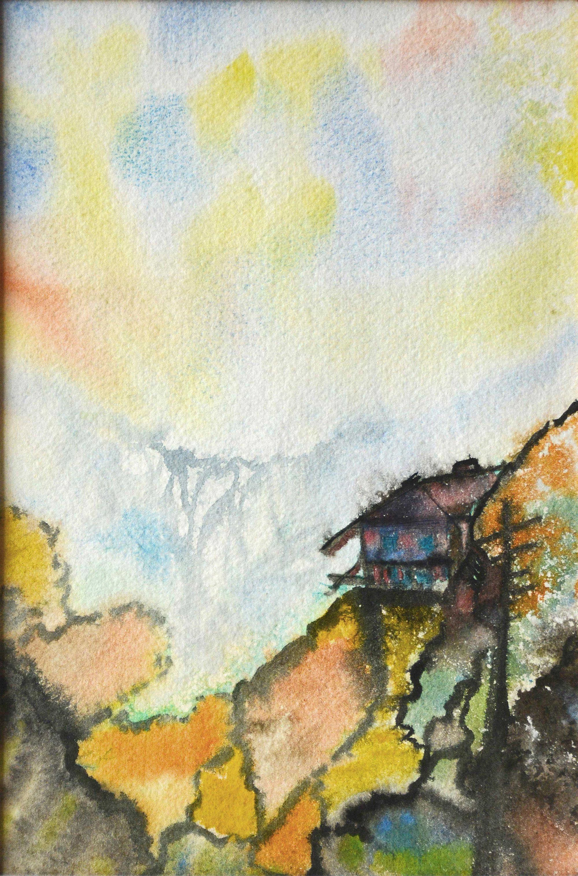 10.1963, 17x22cm, Switzerland, Watercolour, Unsigned (Pailthorpe?)