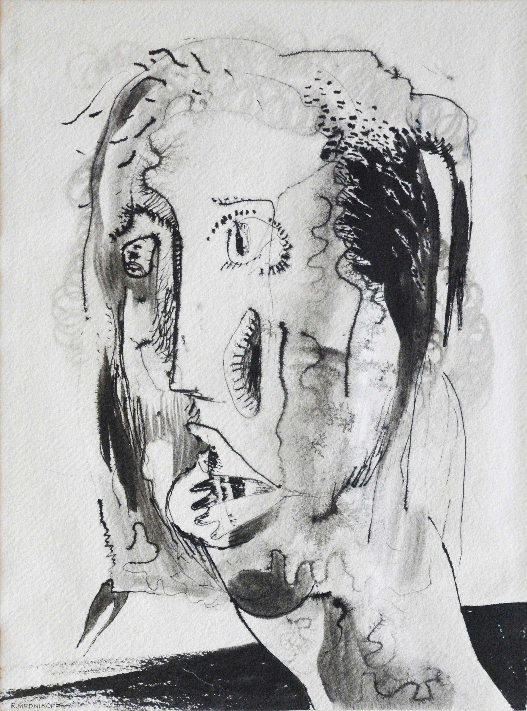 05.01.1946, 25x33cm, Untitled, Watercolour, R Mednikoff