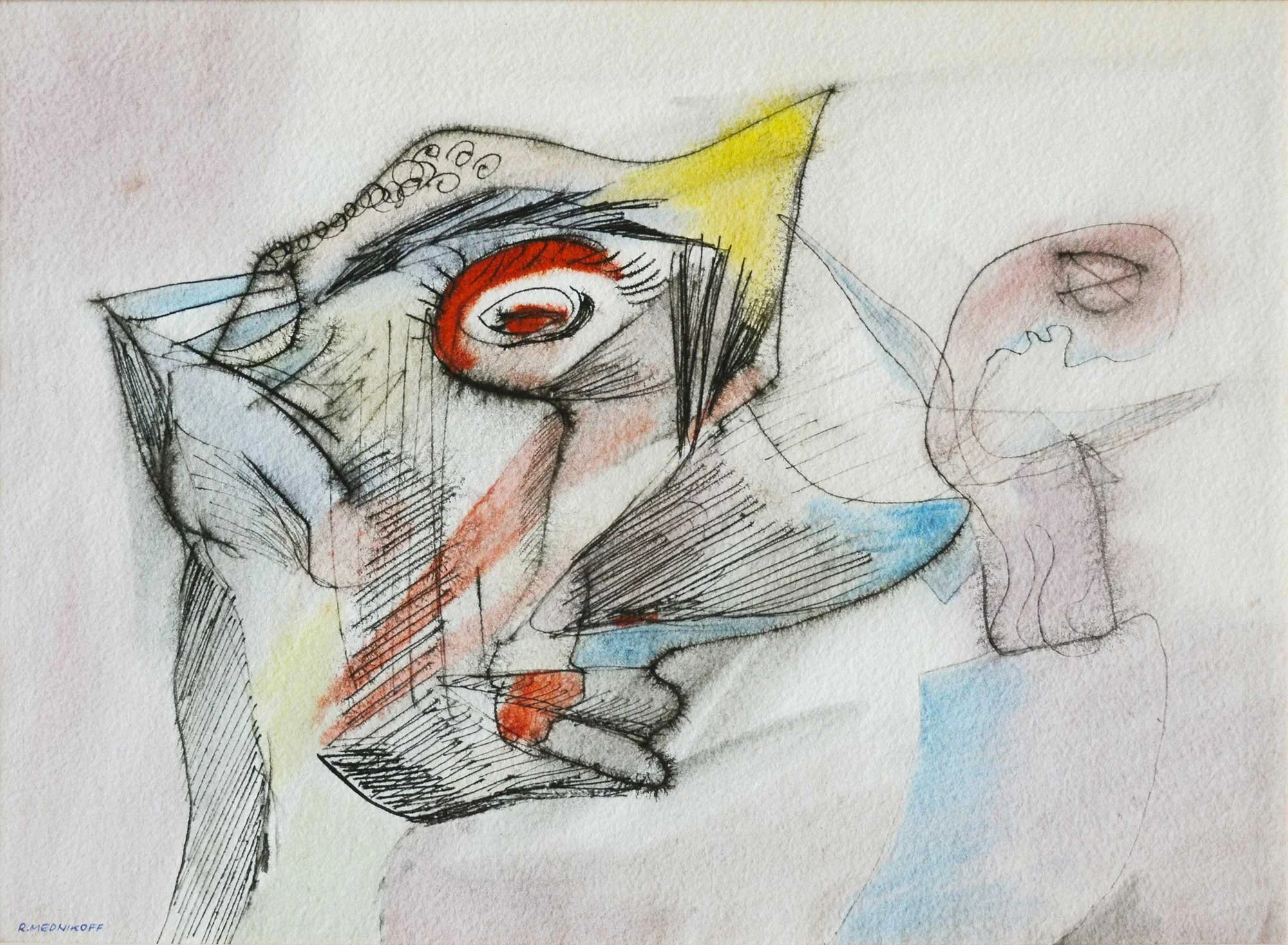 24.05.1949, 37x27cm. No6, Watercolour, R Mednikoff