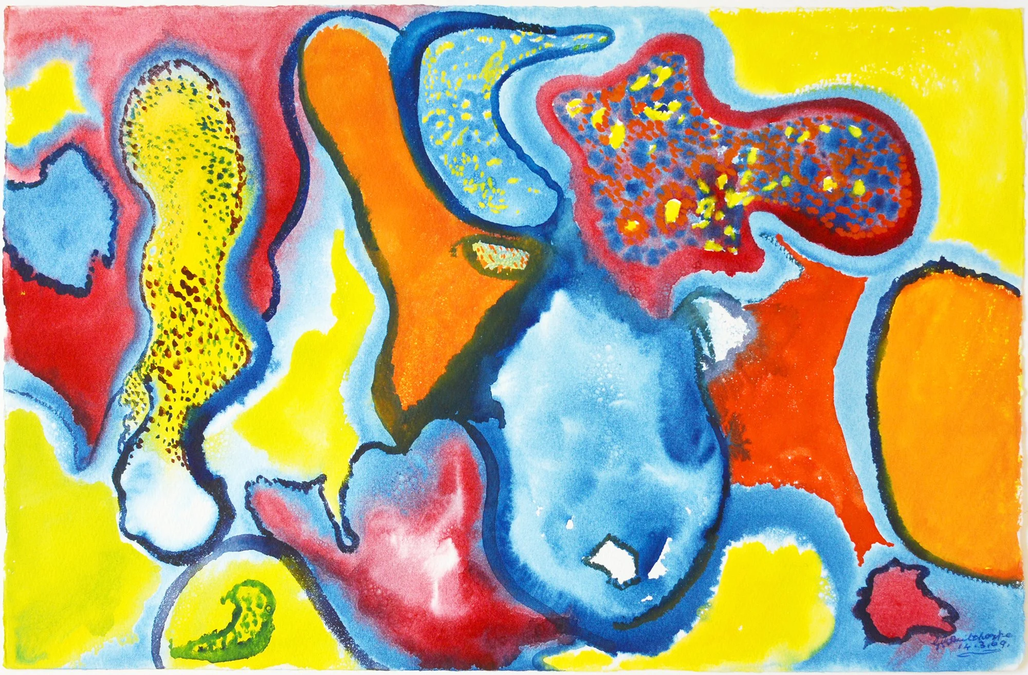 14.03.1969, 57x38cm, Untitled, Watercolour, GW Pailthorpe