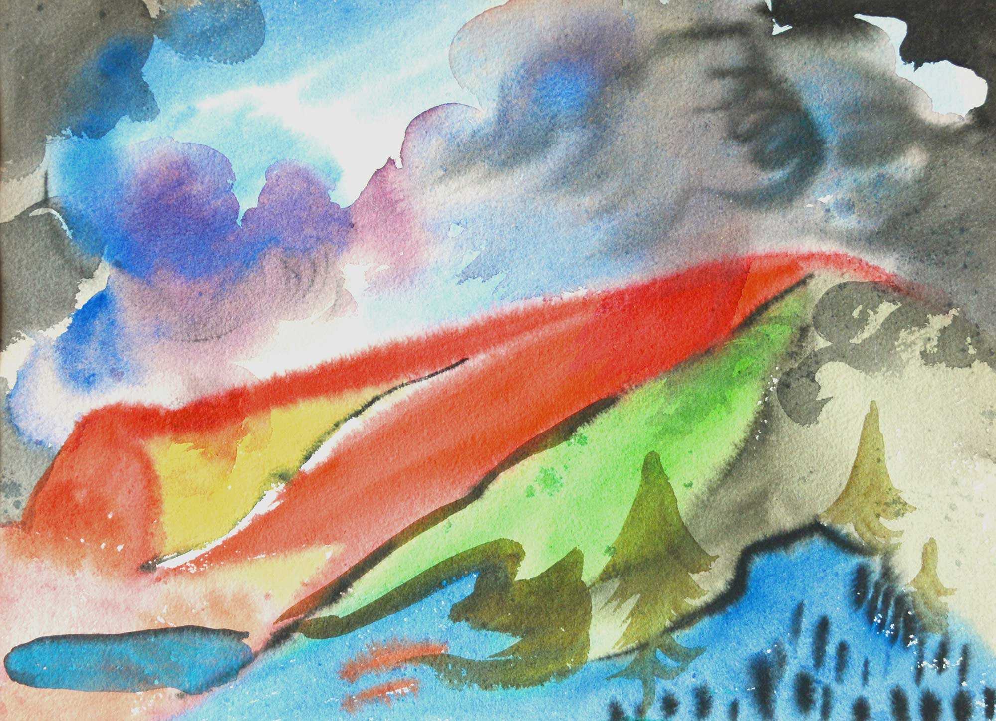 03.05.1960, 37x27cm, Switzerland, Watercolour, RP