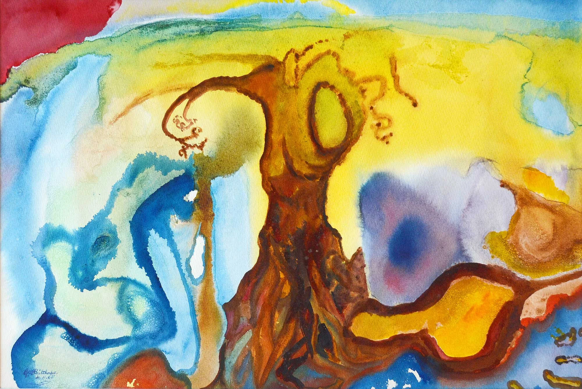 04.11.1968, 57x38cm, Untitled, Watercolour, GW Pailthorpe