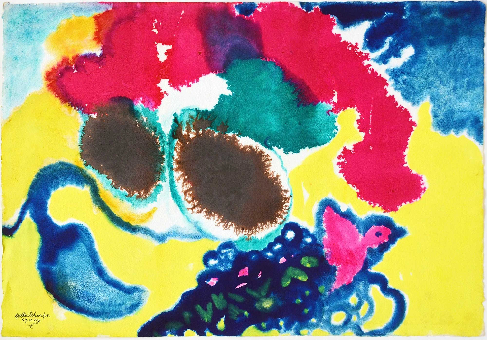 27.11.1969, 57x38cm, Untitled, Watercolour, GW Pailthorpe