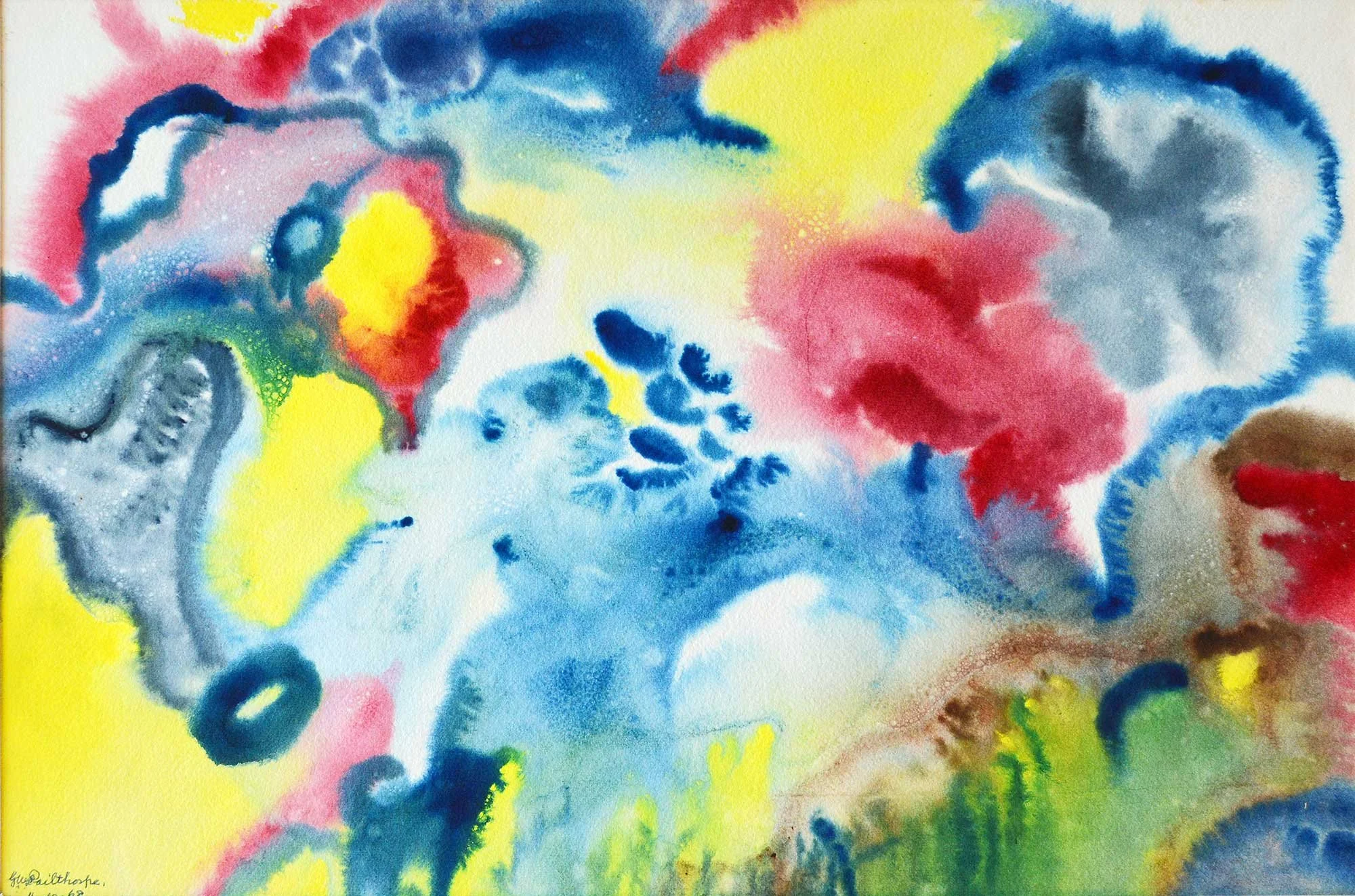 11.10.1968, 57x38cm, Untitled, Watercolour, GW Pailthorpe