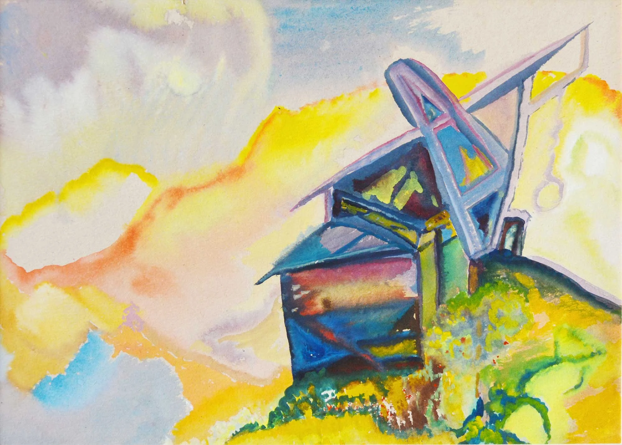 09.1961, 37x27cm, Switzerland, Watercolour, Pailthorpe