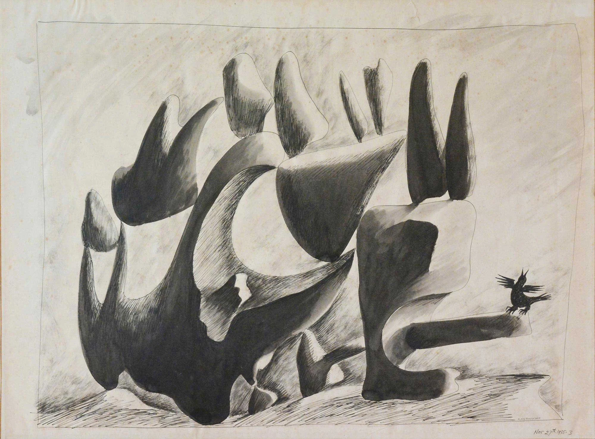 27.11.1935, 51x39cm, Untitled, Pen, R Mednikoff