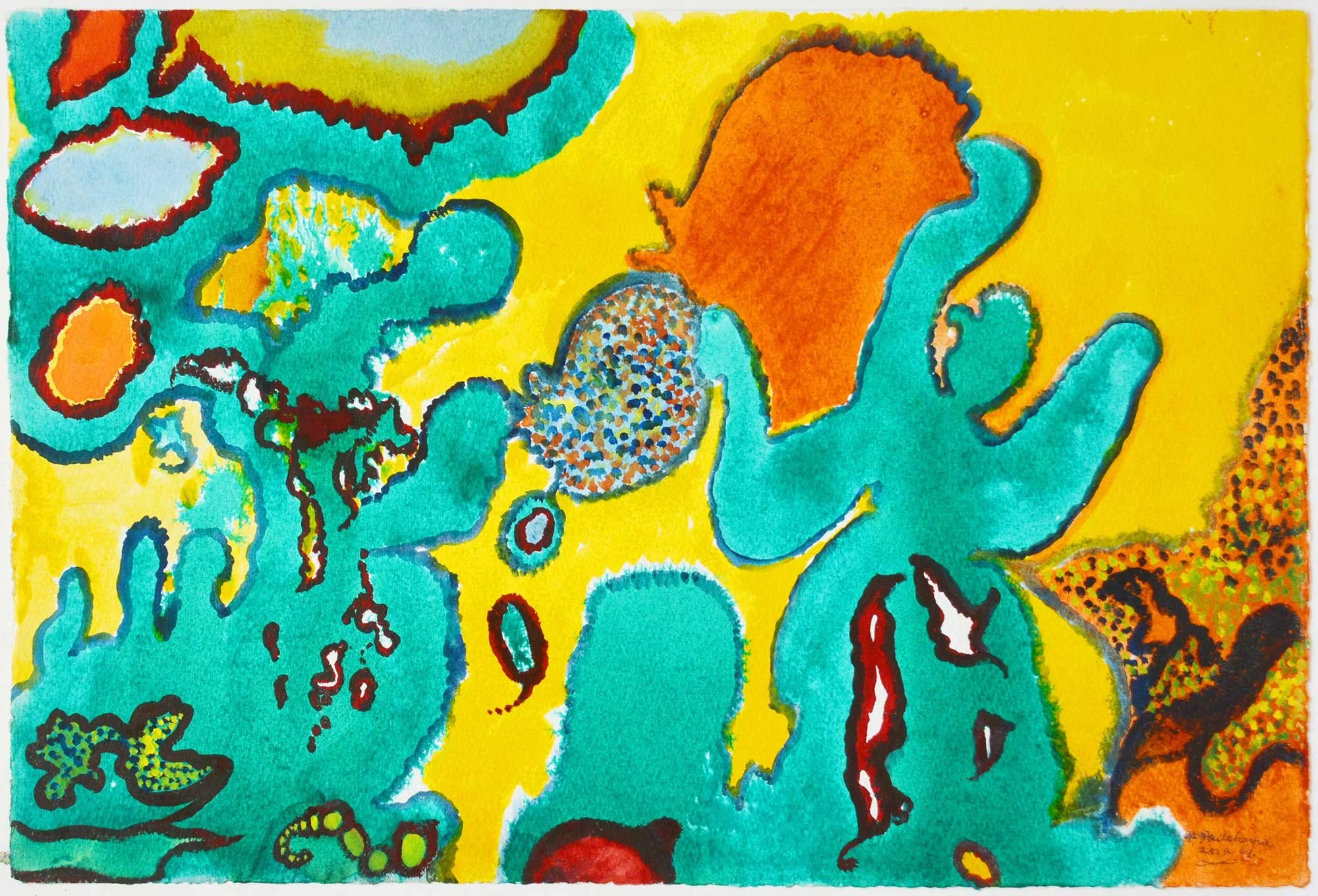 25.08.1969, 57x38cm, Untitled, Watercolour, GW Pailthorpe