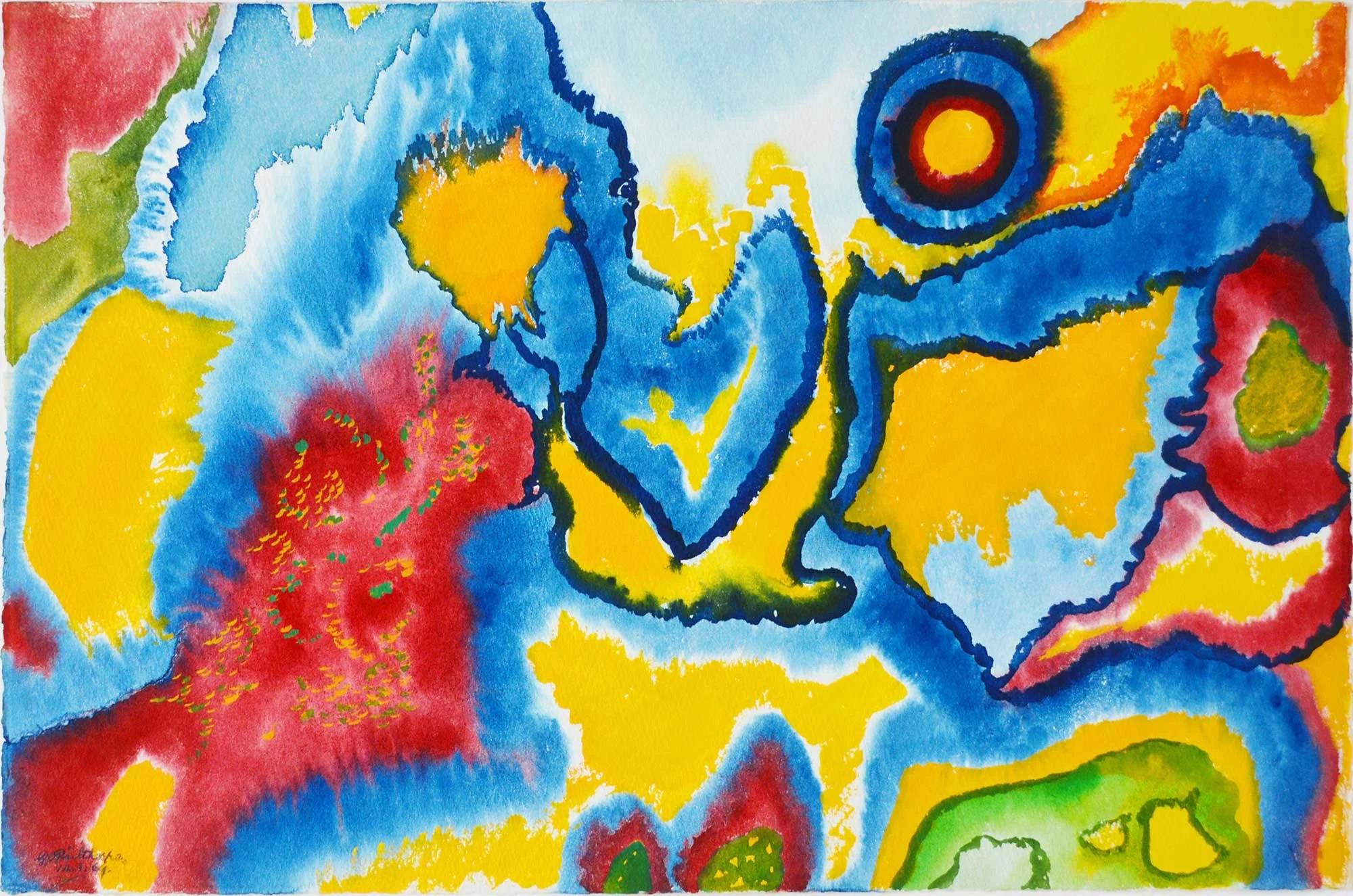 14.03.1969, 57x38cm, Untitled, Watercolour, GW Pailthorpe