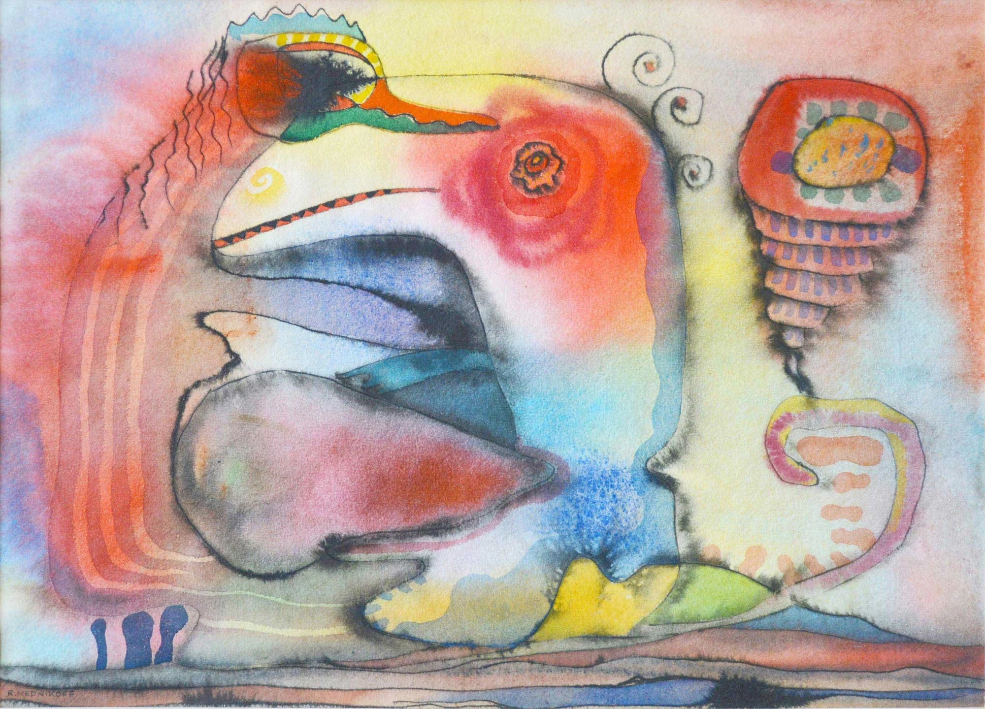 10.11.1946, 37x27cm, No1, Watercolour, R Mednikoff
