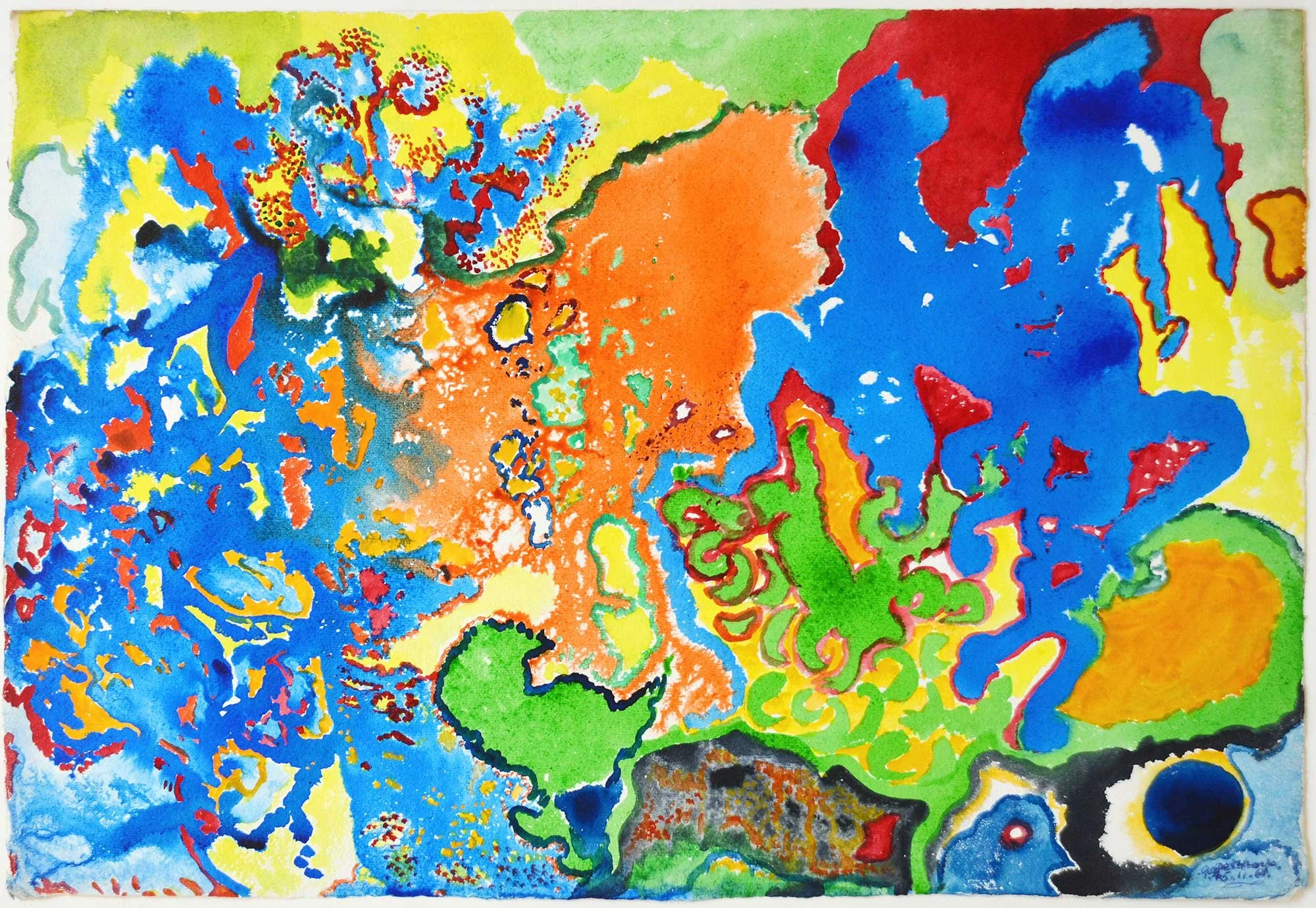 15.11.1968, 57x38cm, Untitled, Watercolour, GW Pailthorpe