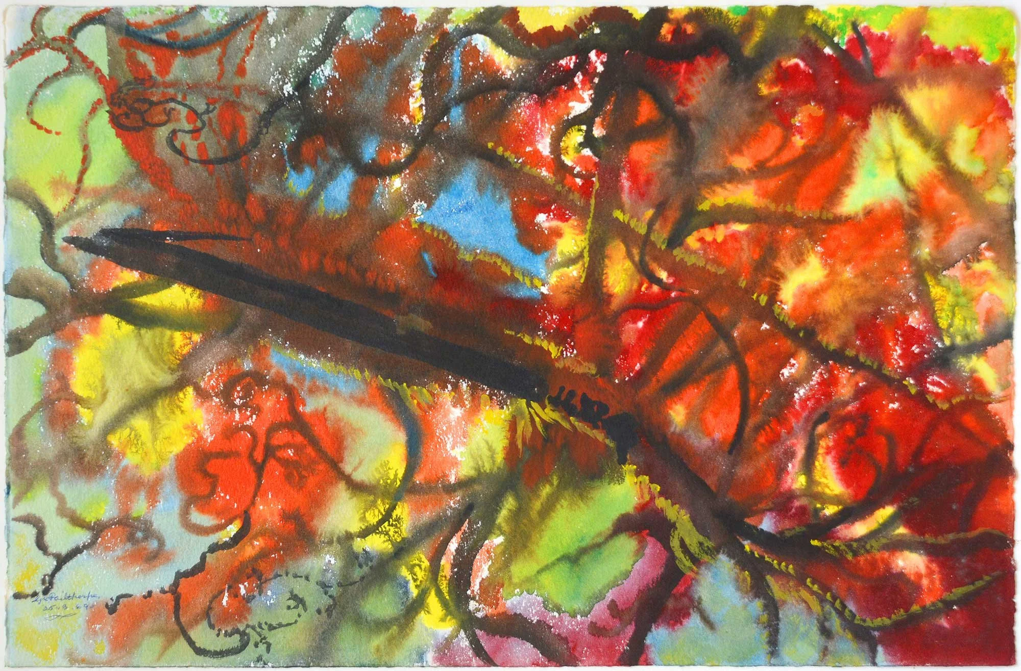 25.05.1969, 57x38cm, Untitled, Watercolour, GW Pailthorpe